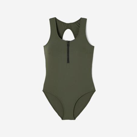 Купальник суцільний жіночий Lio для плавання/аквафітнесу темний хакі