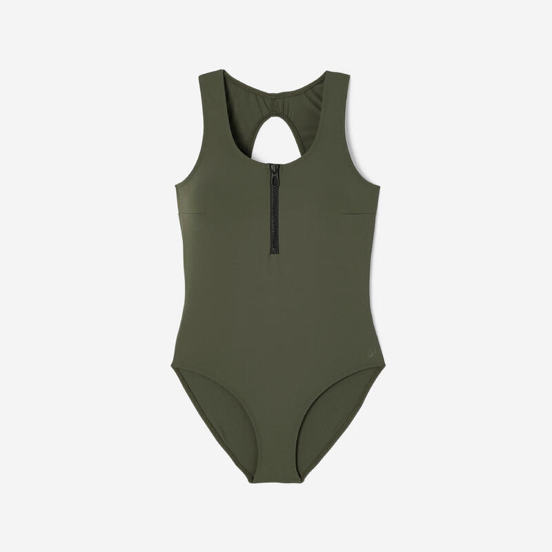 Costum de baie întreg Aquagym Aquabike Lio Kaki închis Damă