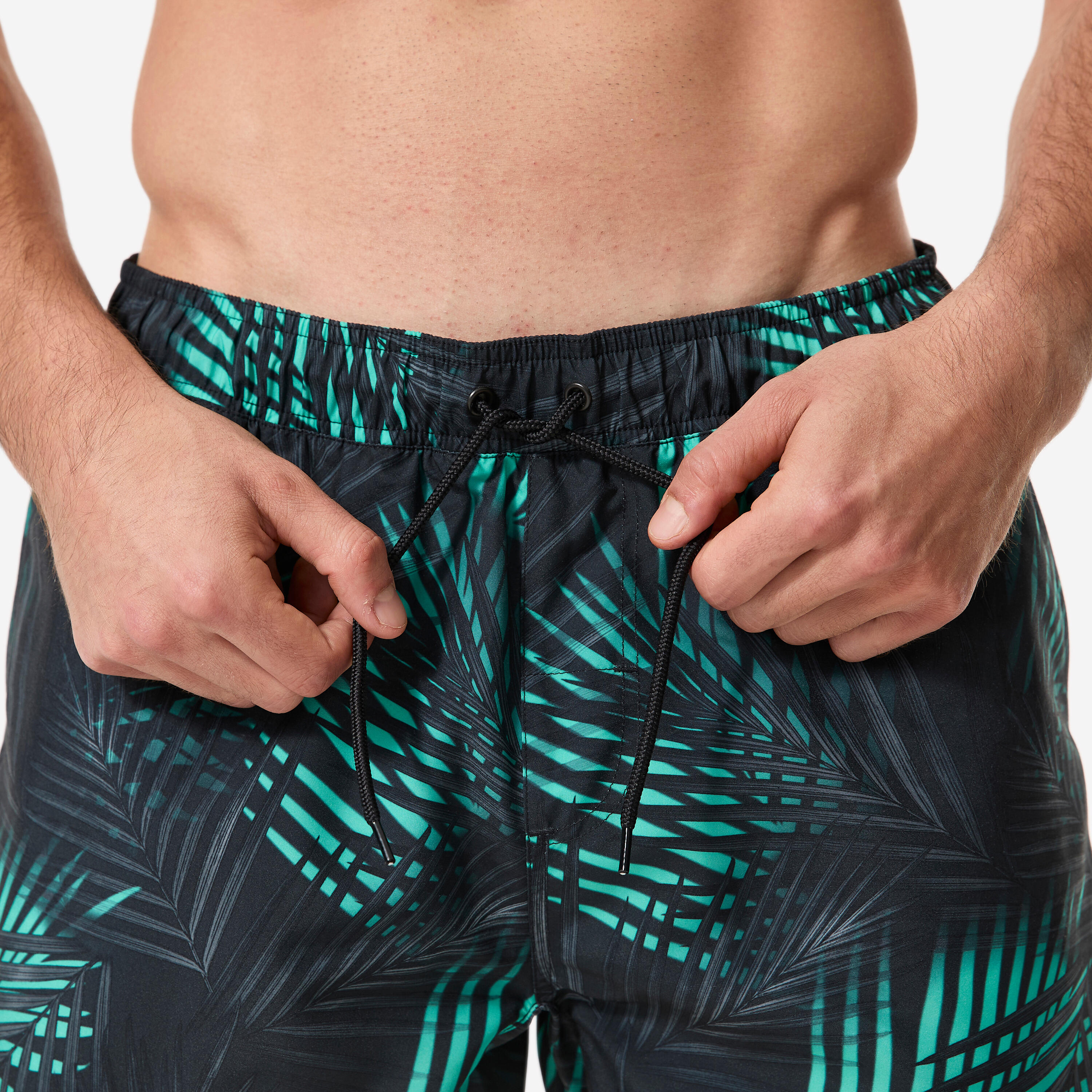Costume mare surf uomo 100 PALM verde 5/9