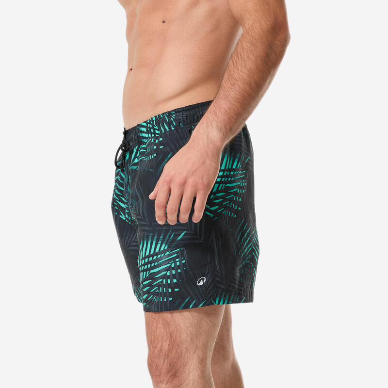 Erkek Kısa 15" Boardshort/Deniz Şortu - Yeşil - 100 Palm