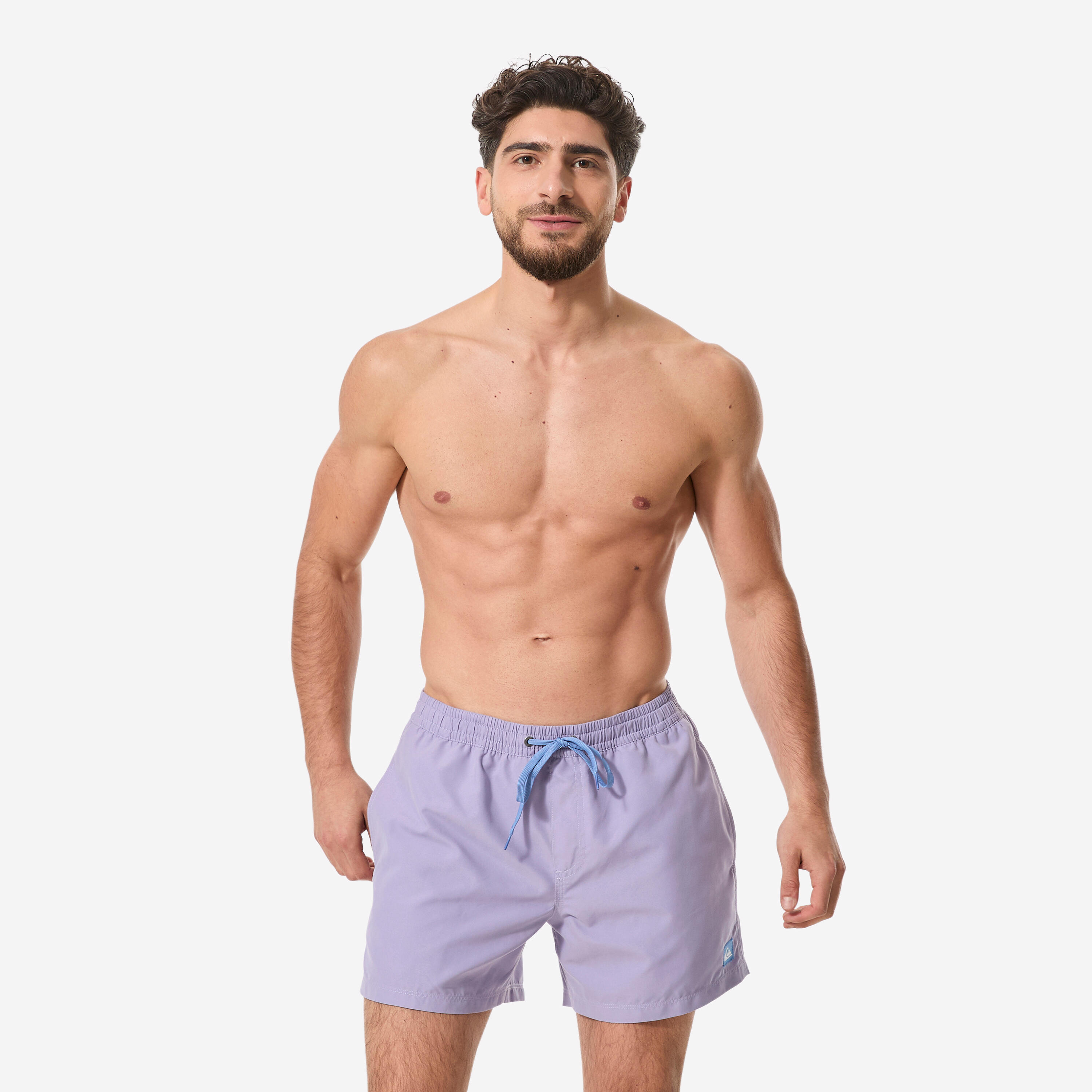 Calções de Surf Boardshort Quiksilver curtos 15' Cintura Elástica Parma 2/7