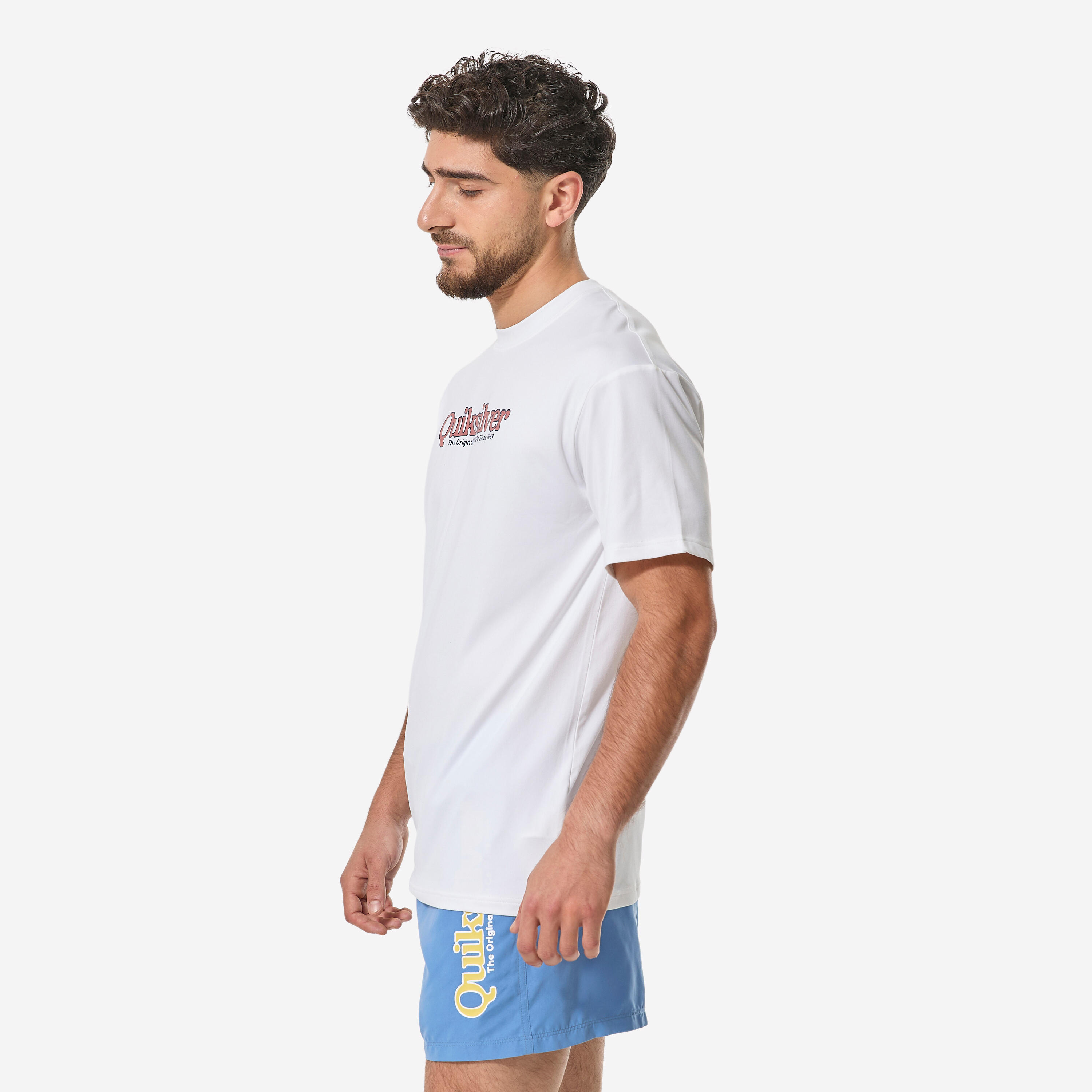 Rashguard Til heren UV-werend wit 5/8