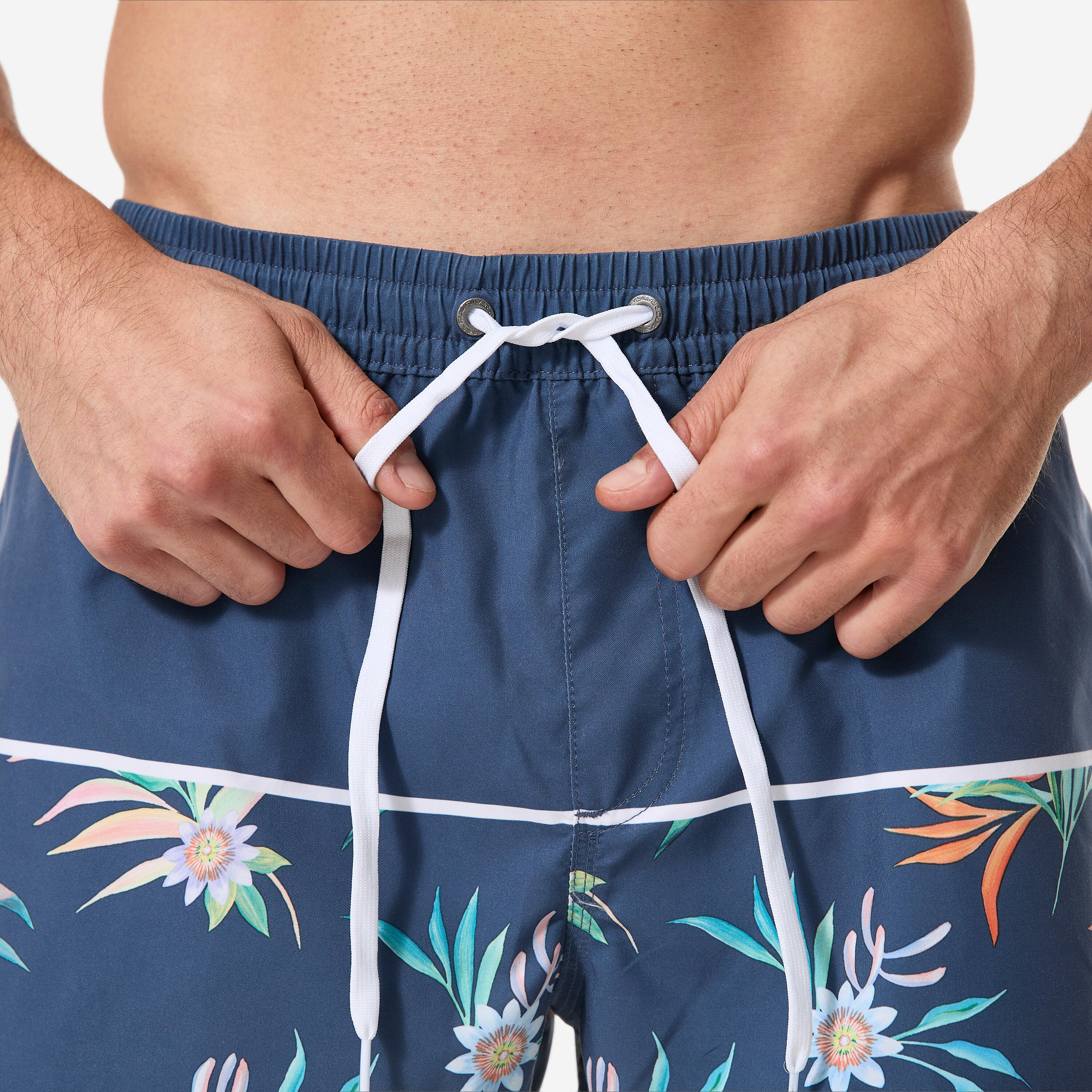 Boardshort surf short de bain Quiksilver court 15' ceinture élastique, bleu 6/10