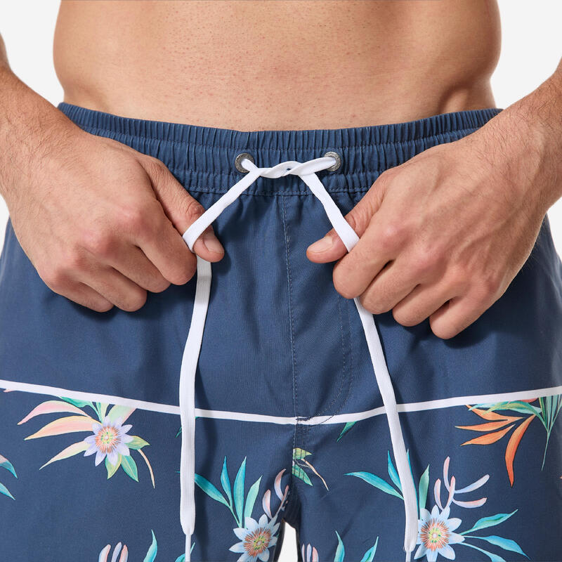 Șort baie scurt Boardshort surf Quiksilver 15' talie elastică Albastru Bărbați