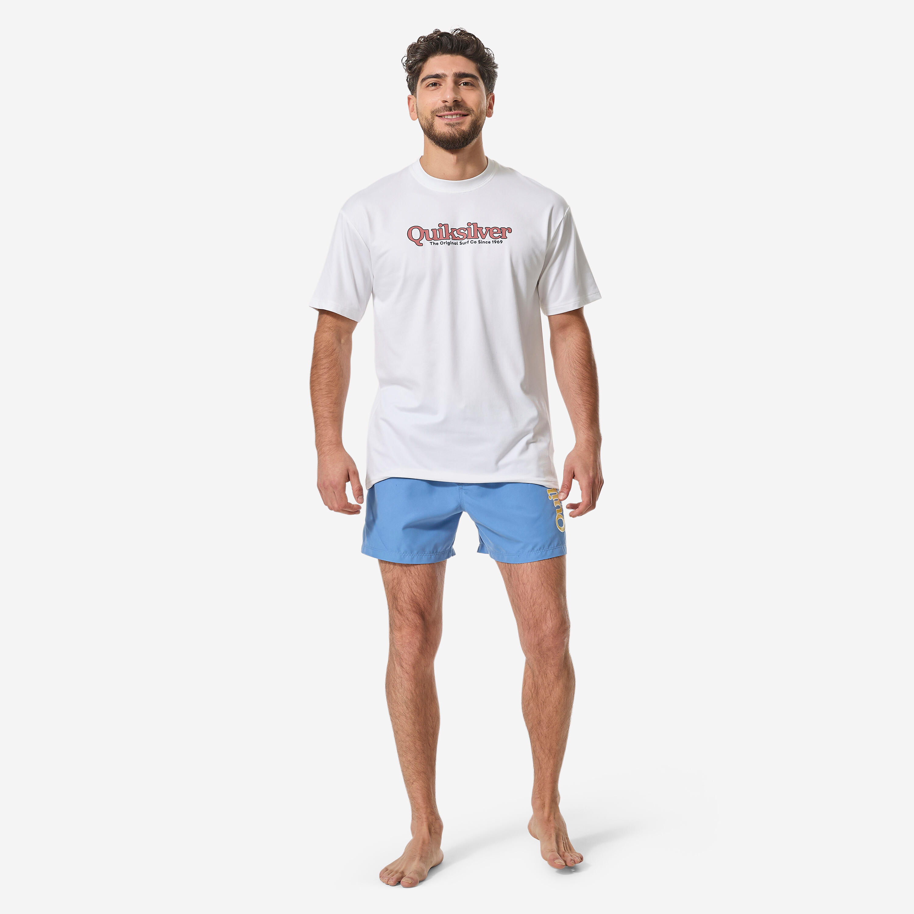 Rashguard Til heren UV-werend wit 2/8