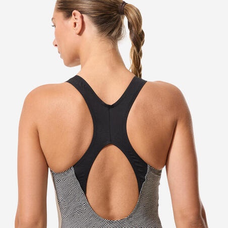 Купальник суцільний жіночий Sofi для аквафітнесу/аквабайкінгу чорний