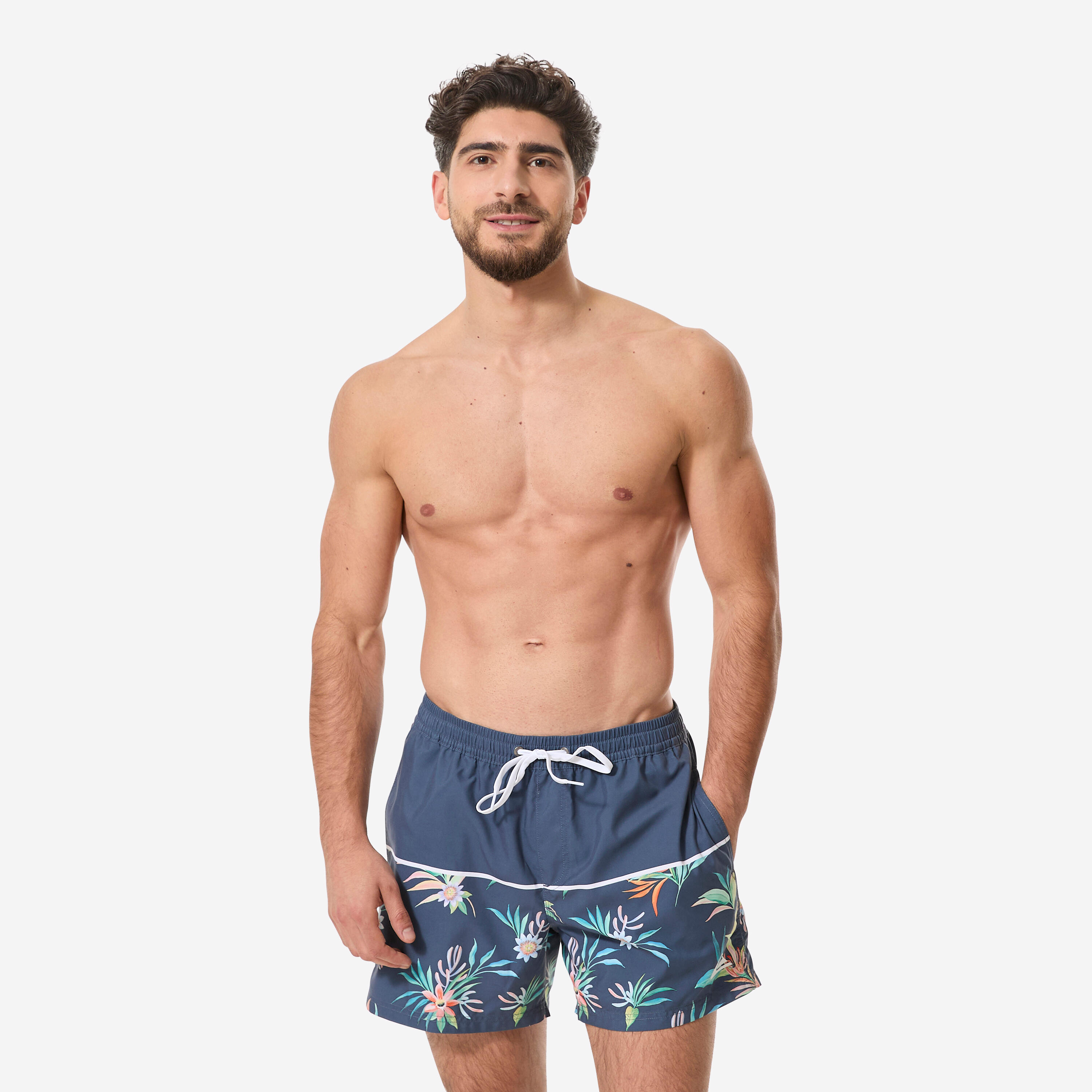 Boardshort surf short de bain Quiksilver court 15' ceinture élastique, bleu 2/10
