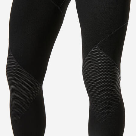 Гідрокостюм чоловічий SCD500 для дайвінгу з капюшоном 5 мм чорний/синій