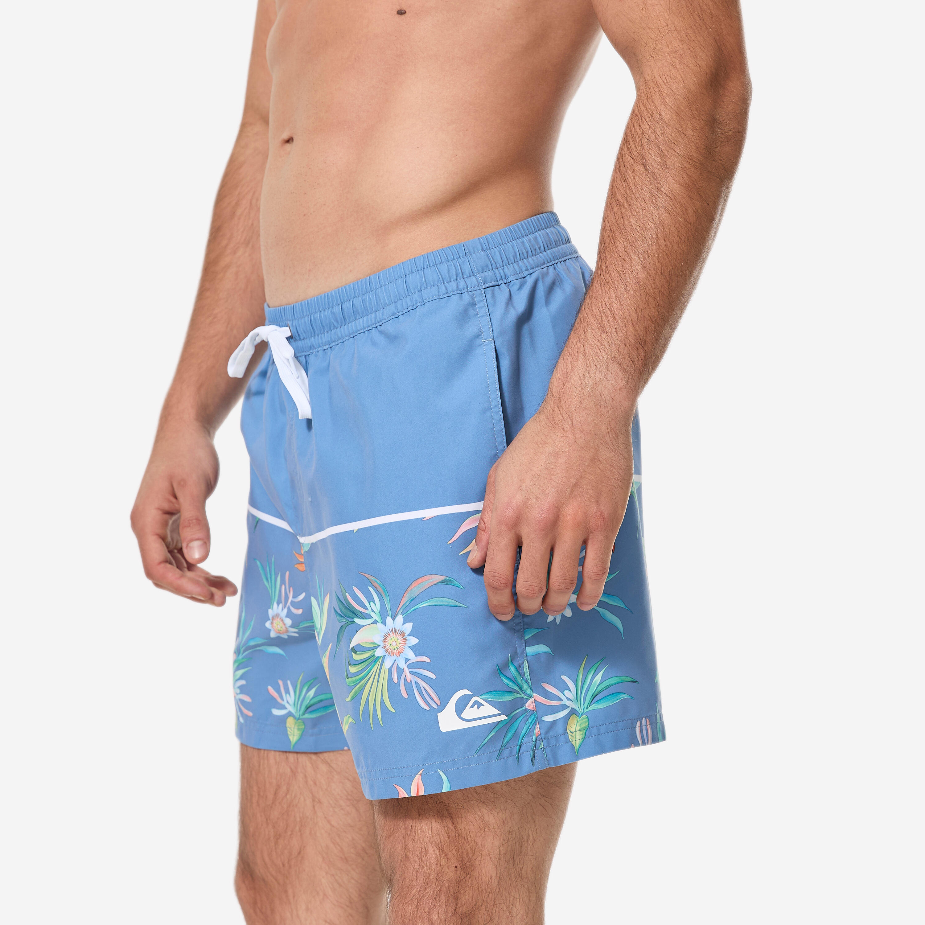 Boardshorts Surfen kurz 15' Gummibund Quiksilver blau  4/8