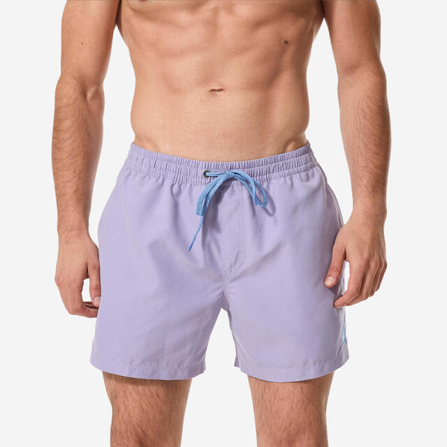 Bañador Hombre Corto Surf Quiksilver Malva 15' Cintura Elástica