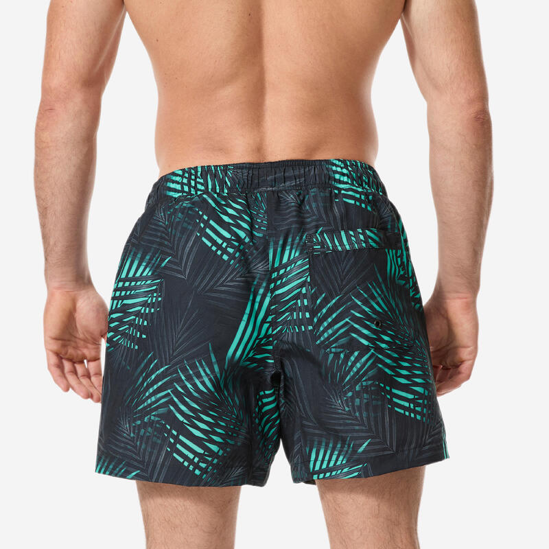 Erkek Kısa 15" Boardshort/Deniz Şortu - Yeşil - 100 Palm