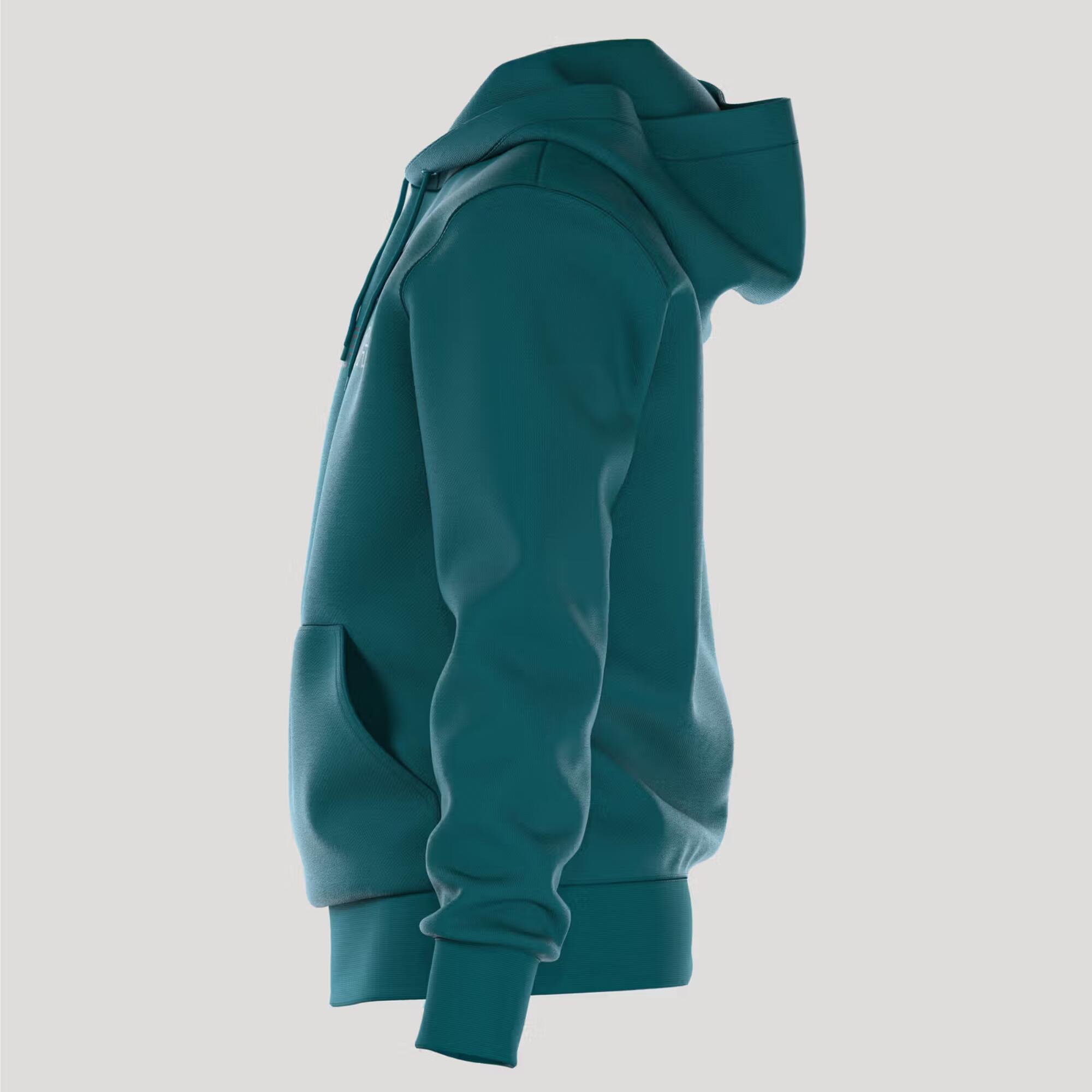 Borg Essential 3 Hoodie | Blauwgroen 3/4