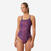 Maillot de bain 1 pièce natation femme, Snakeskin rouge bleu