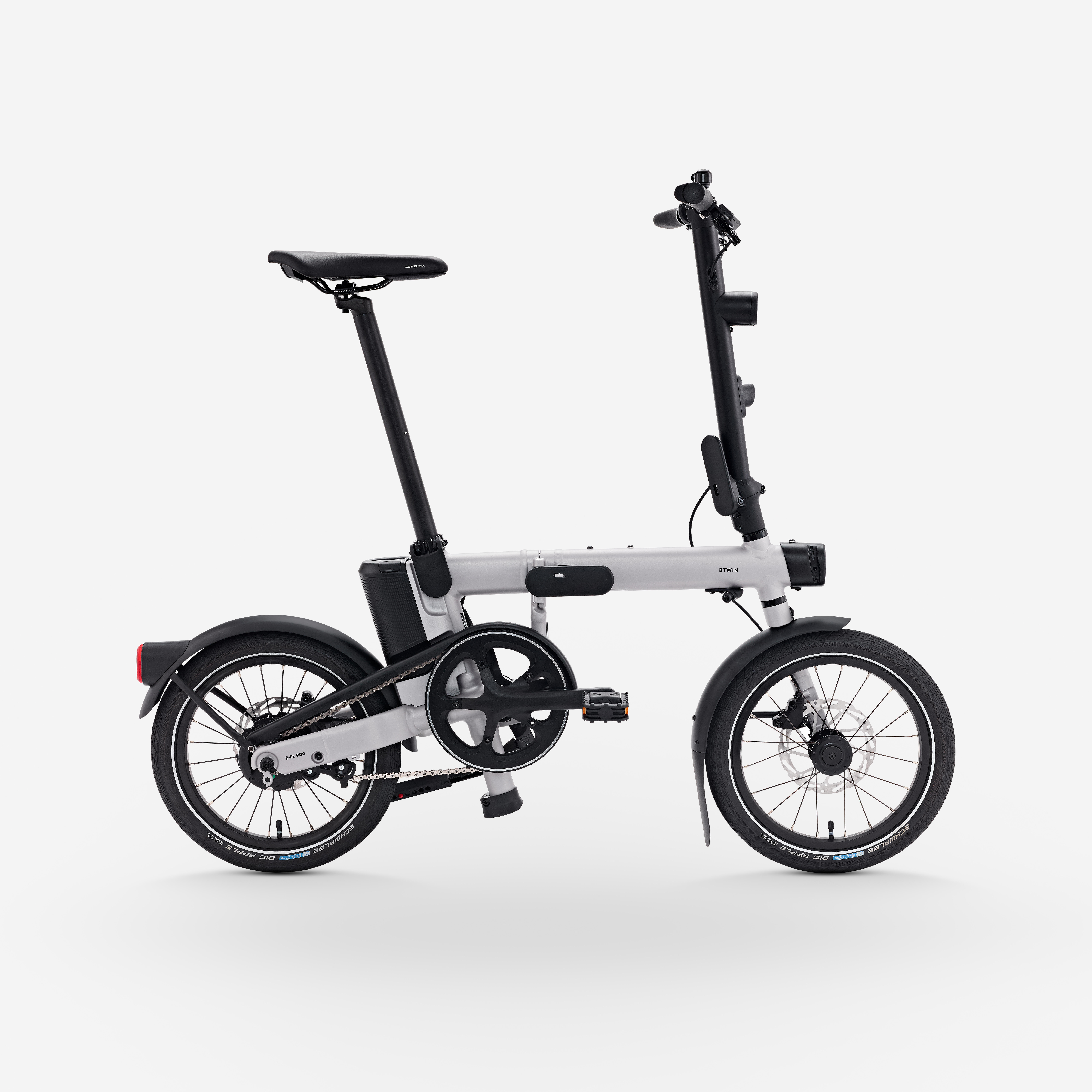 E-Faltrad leicht 16 Zoll E-FL 900 grau