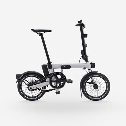 Vélo électrique pliant léger 16" - E-FL 900 gris silex.