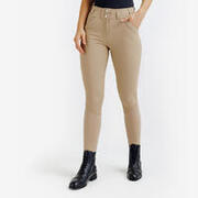Pantalon Echitație full grip 900 Bej Damă