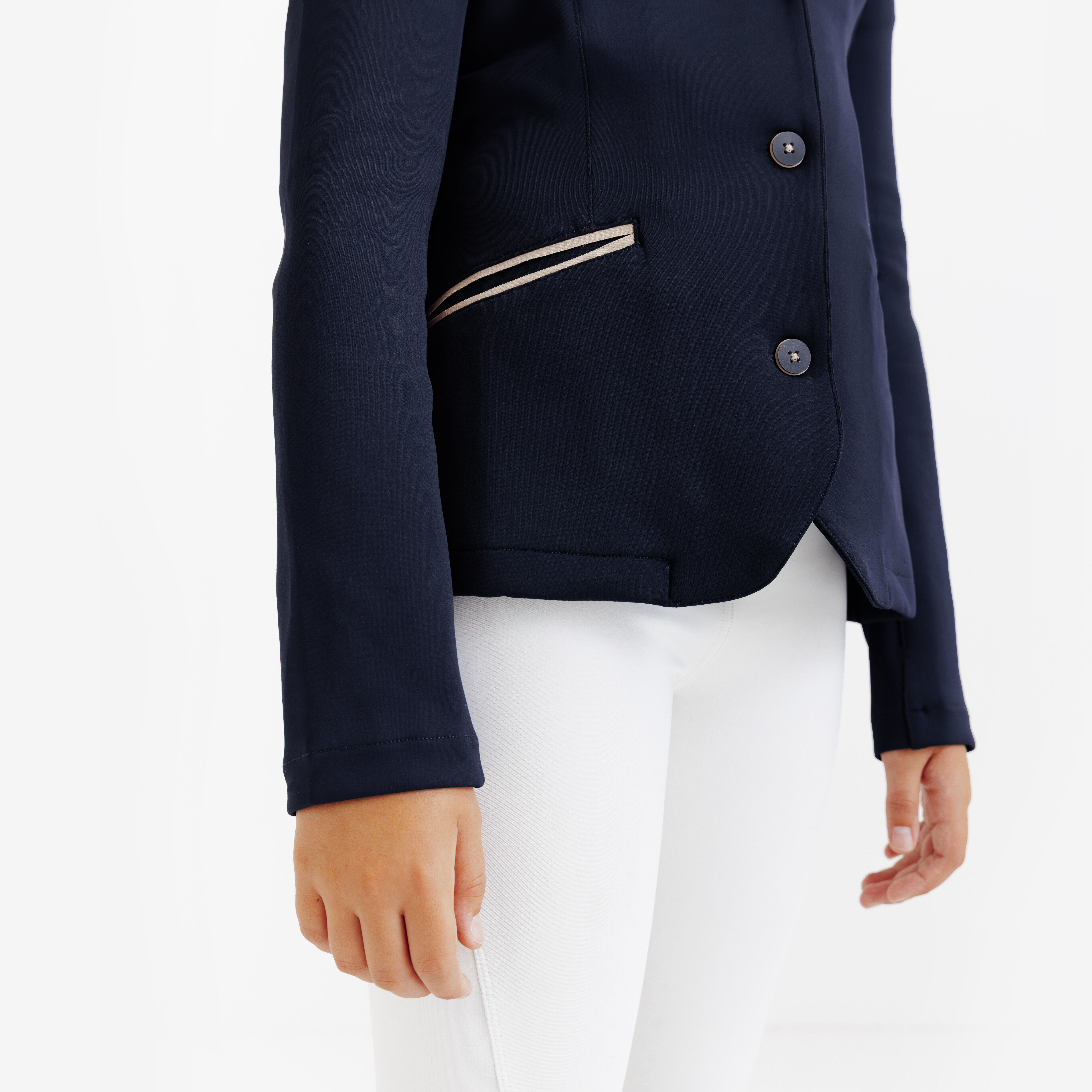Kids Horse Riding Show Competition Jacket 500 - Navy