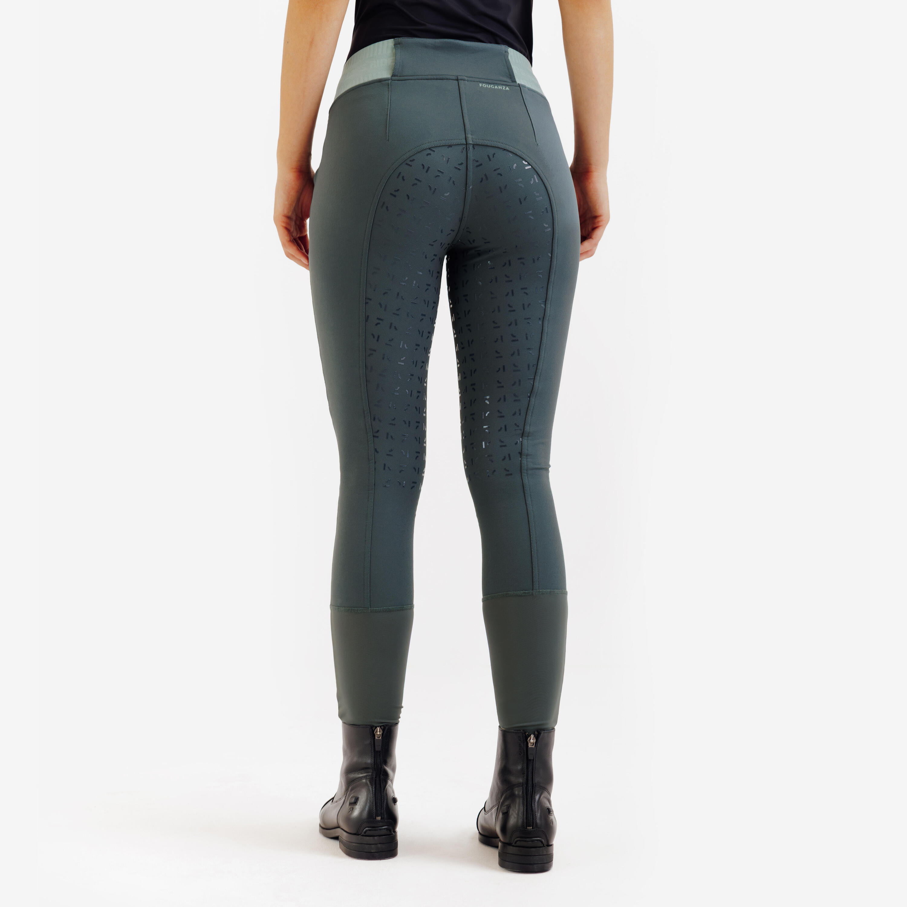 Reithose Full Grip Damen Be You - 500 grün 4/11