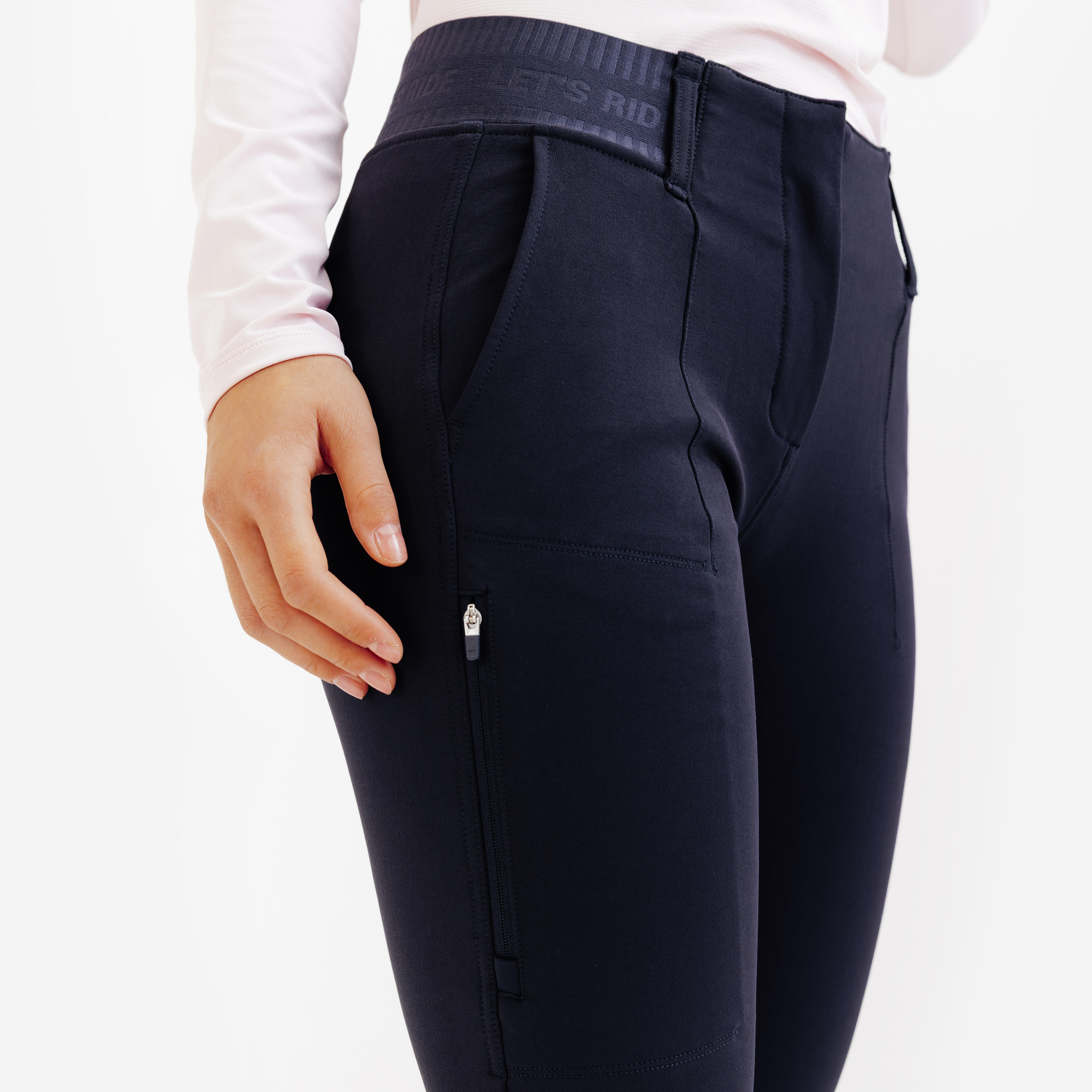 Women’s Full Grip Horse Riding Jodhpurs, 500 Be You  - FOUGANZA