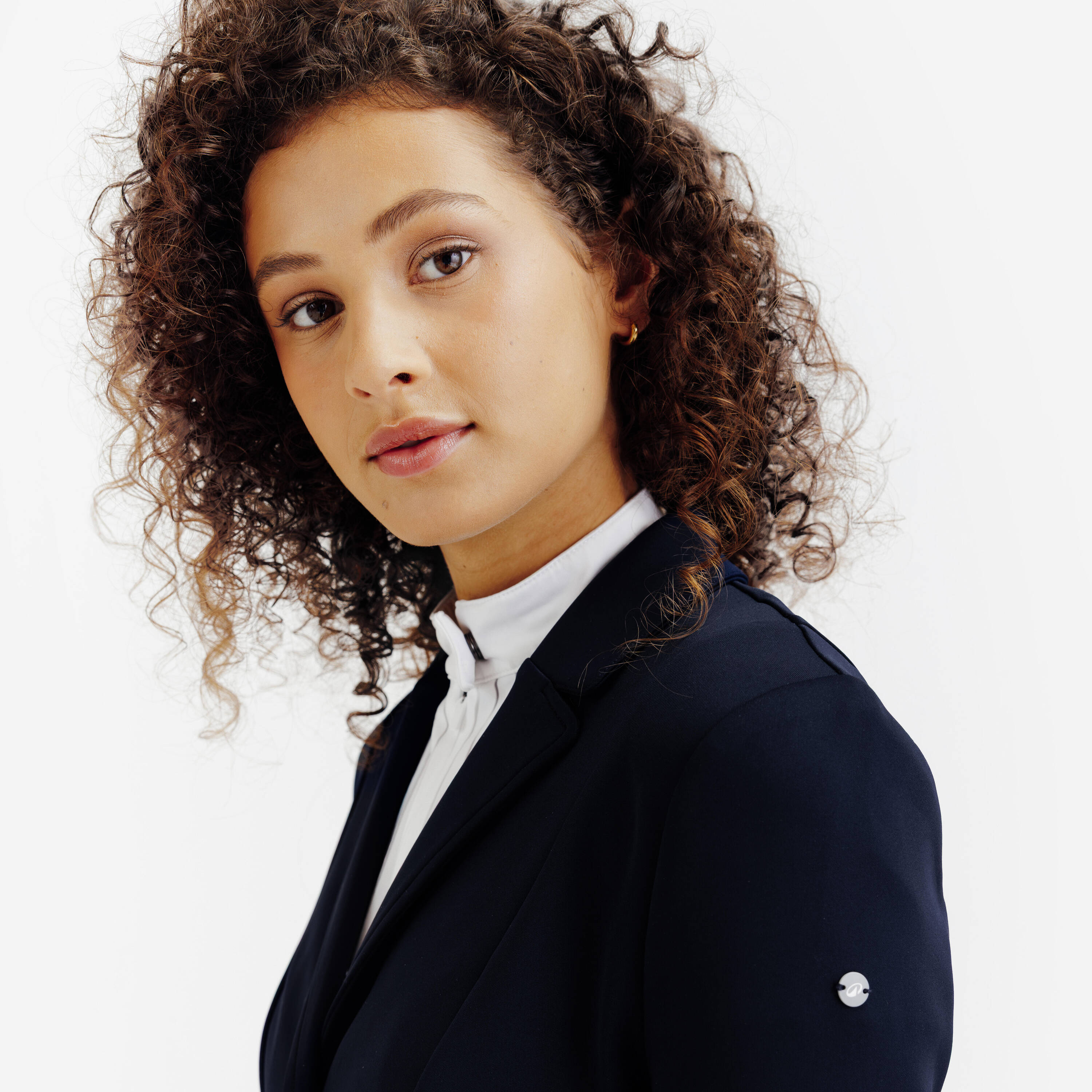 Women's Horse Riding Show Jacket - Navy -  3