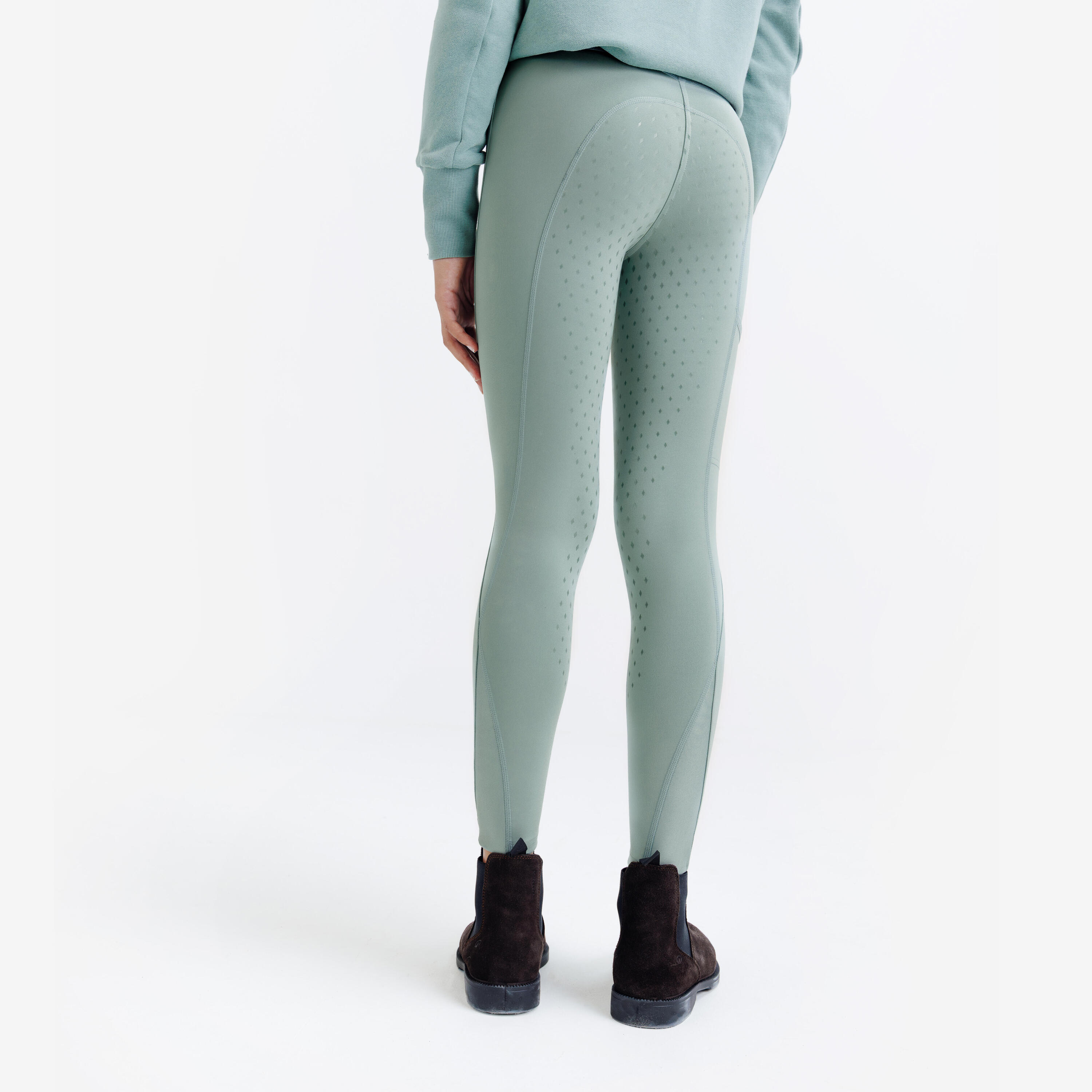Legging d’équitation adhérent enfant, 500 5/9