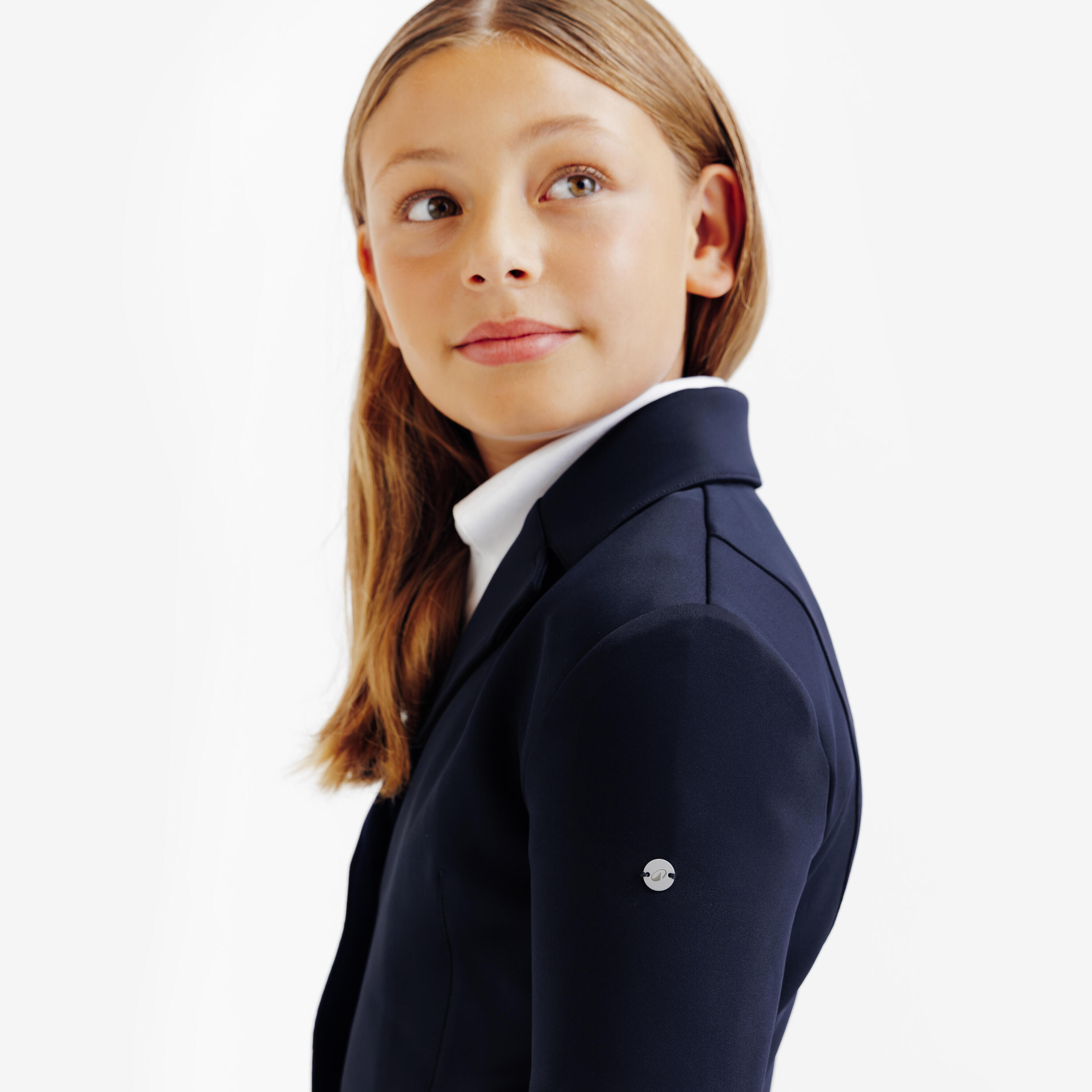 Veste de concours équitation enfant - 500 bleu 6/7