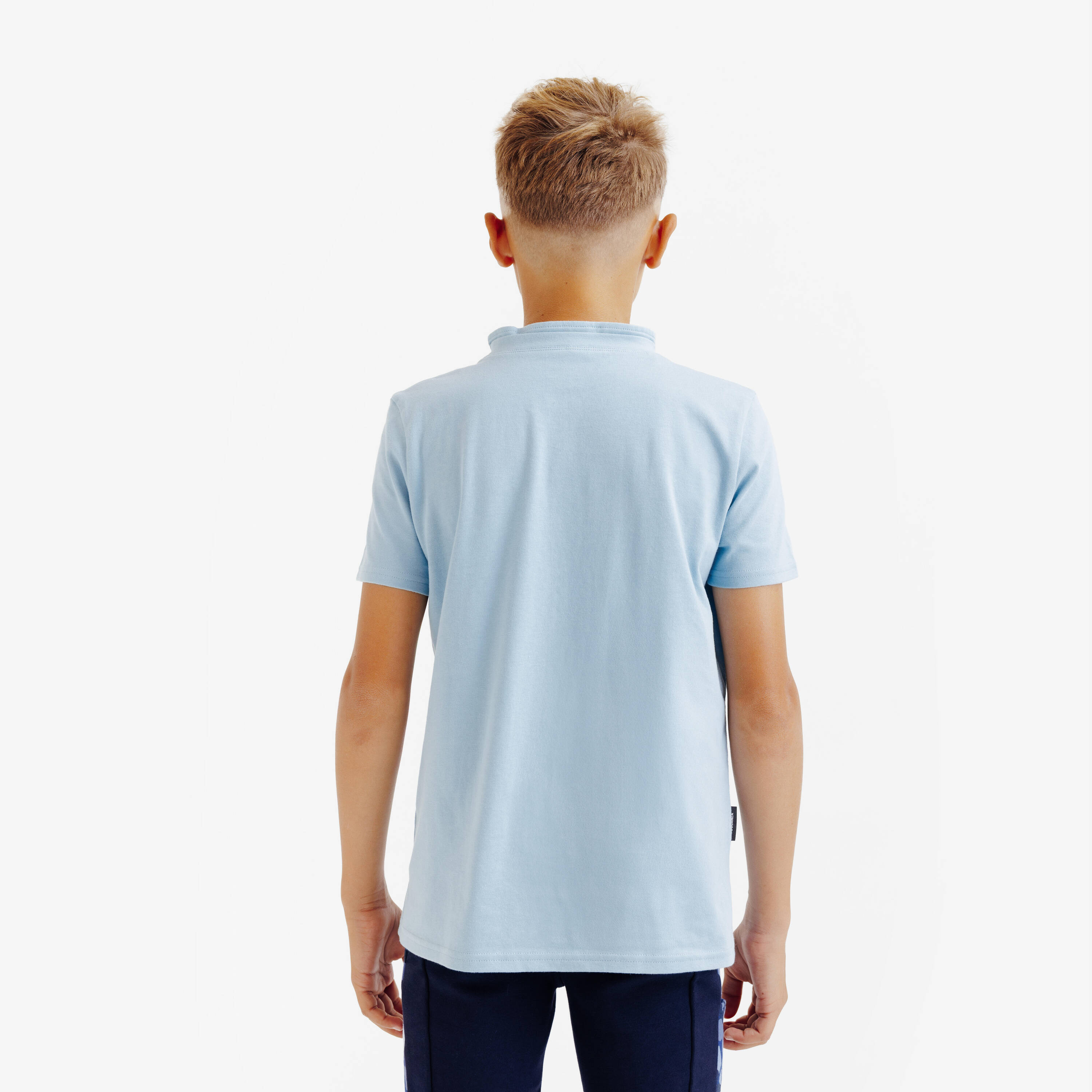 Kids' Horse Riding Short-Sleeved Polo Magic - All Over Blue Print -  5
