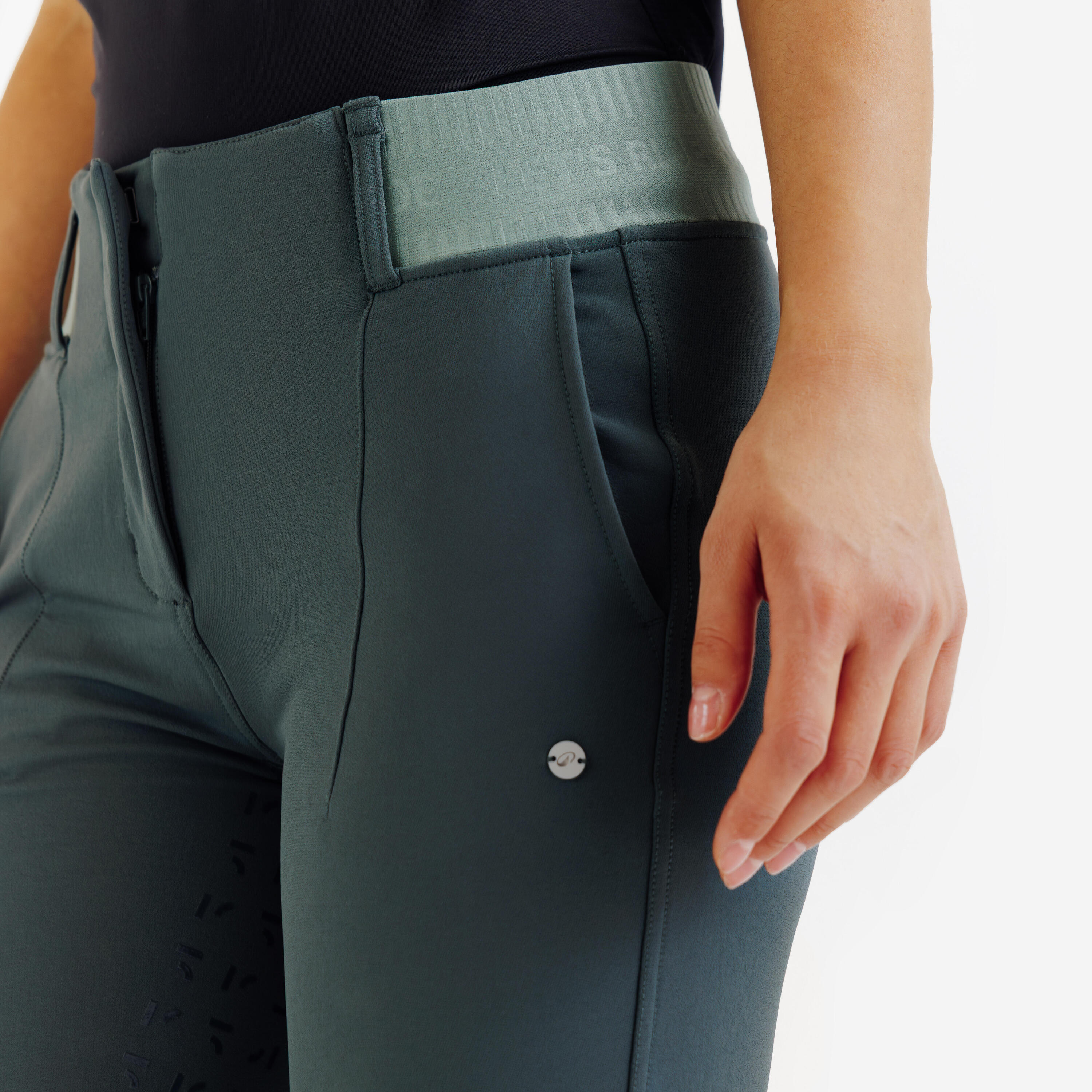 Reithose Full Grip Damen Be You - 500 grün 3/11