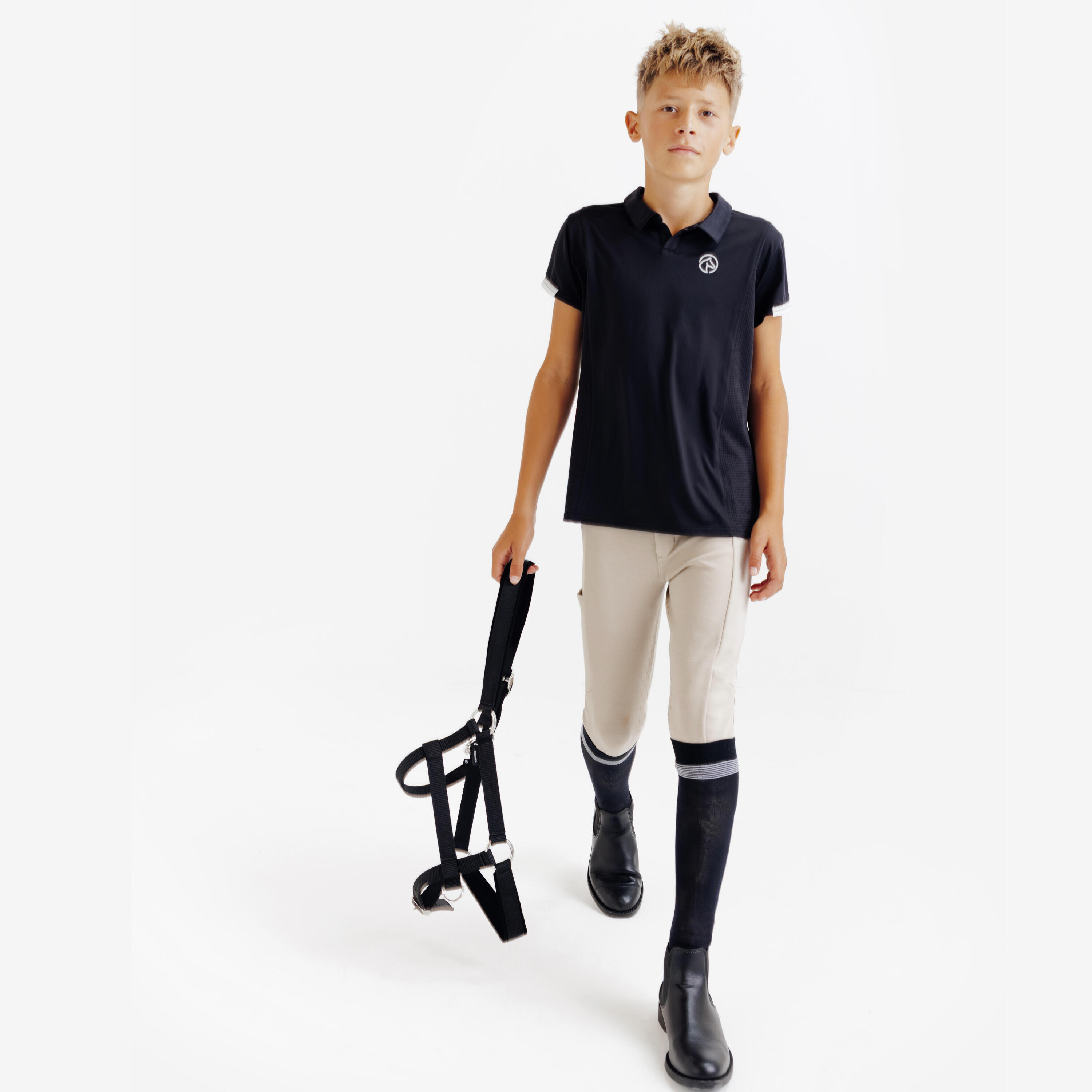 Polo d’équitation à manches courtes enfant, Club 2/5