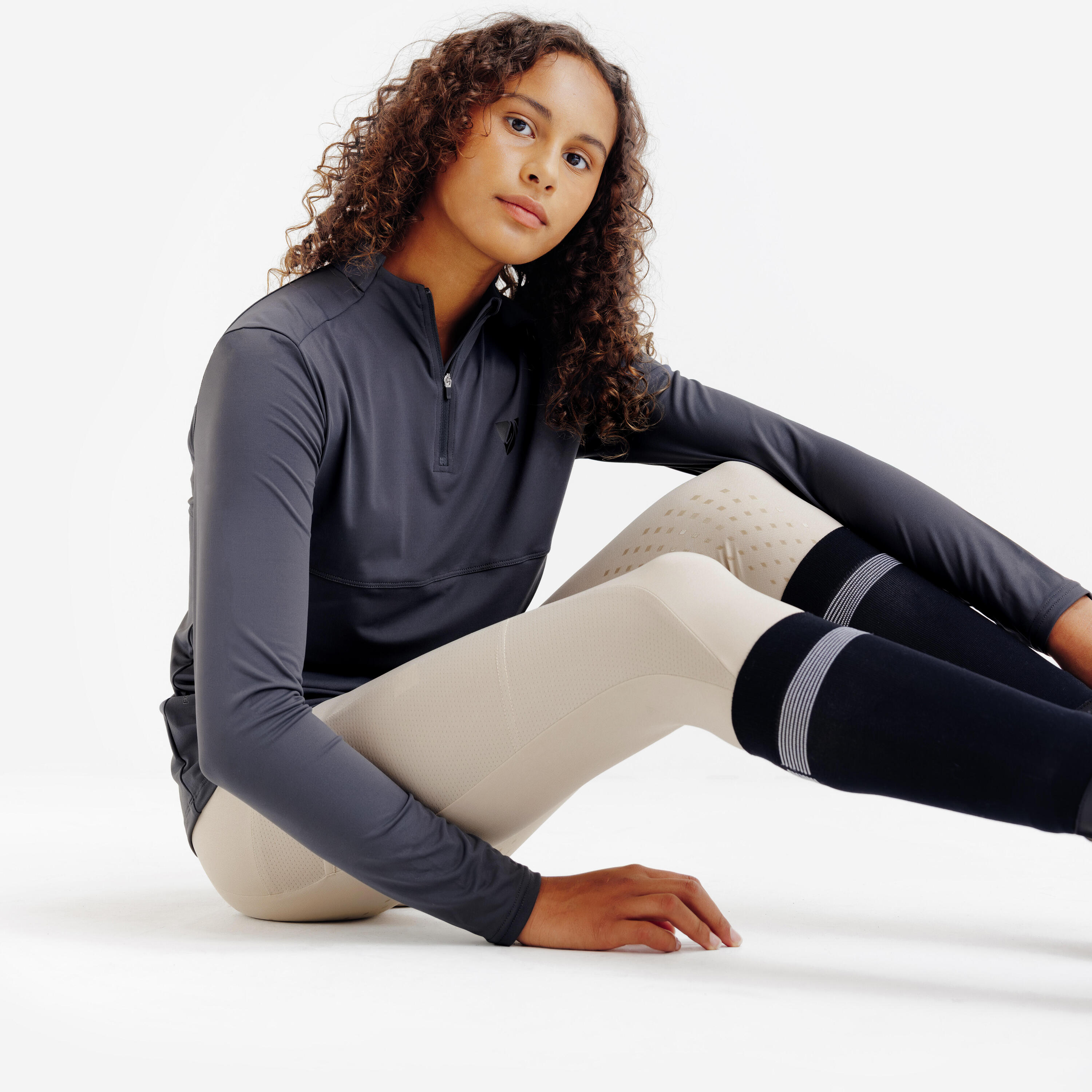 Pantalon d’équitation léger enfant, 500 2/7