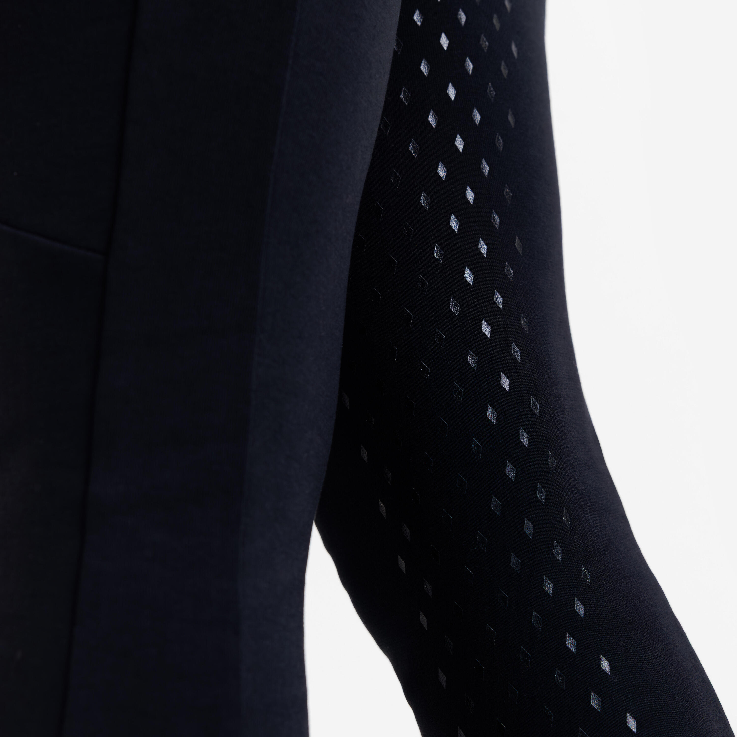 Pantalon équitation full grip enfant CLUB - Noir 7/8