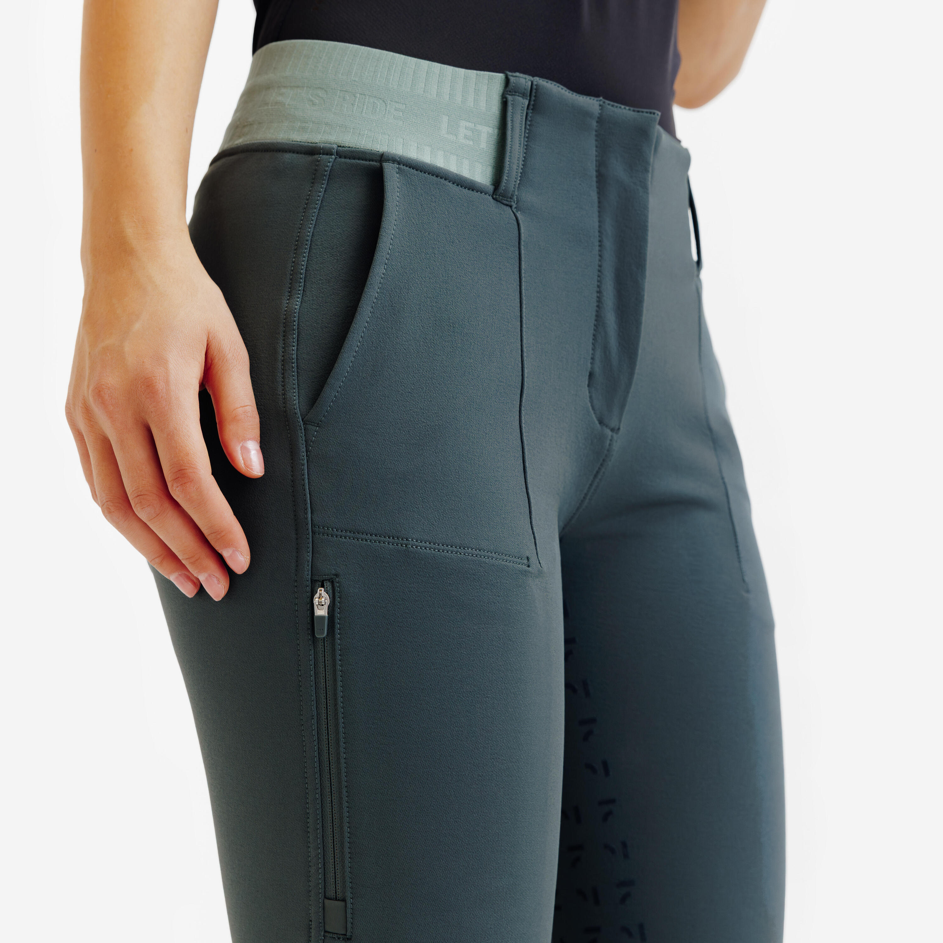 Reithose Full Grip Damen Be You - 500 grün 5/11