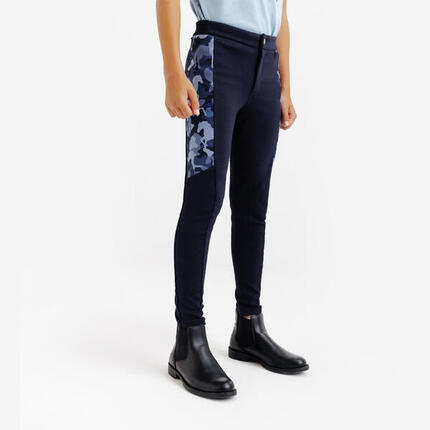 Pantalon équitation enfant MAGIC - bleu