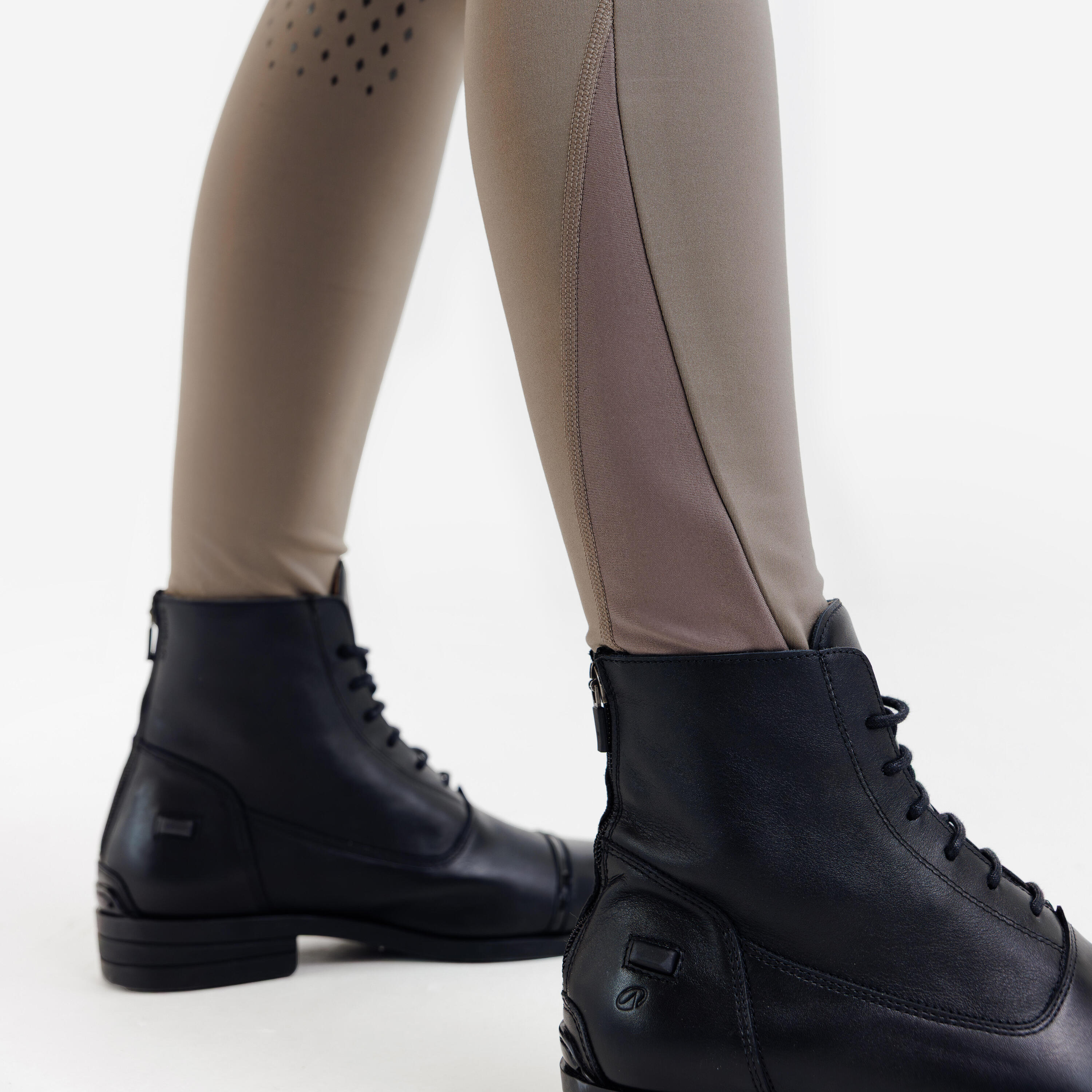 Reitleggings 500 Full Grip Damen braun 7/9