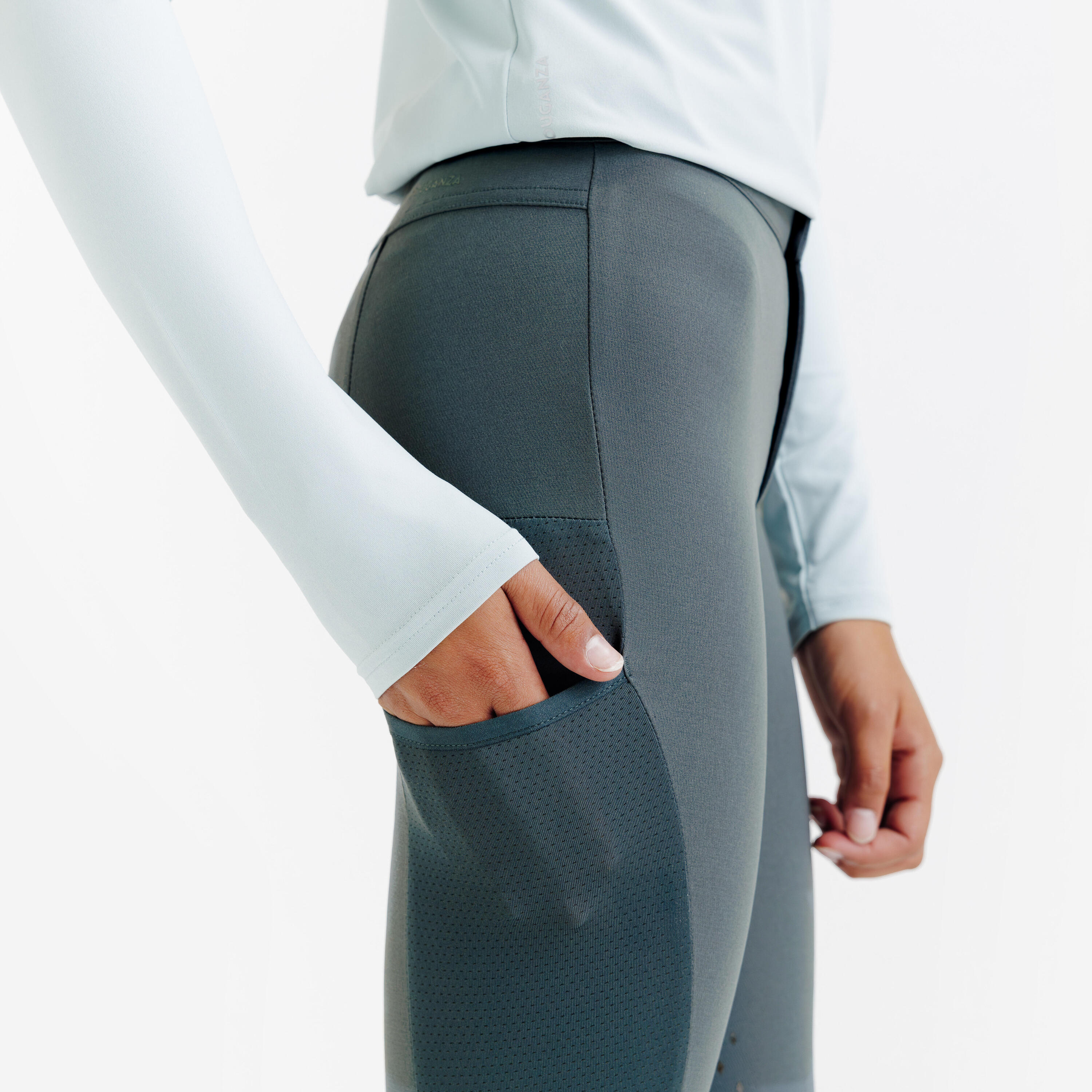 Pantalon d’équitation léger enfant, 500 6/9