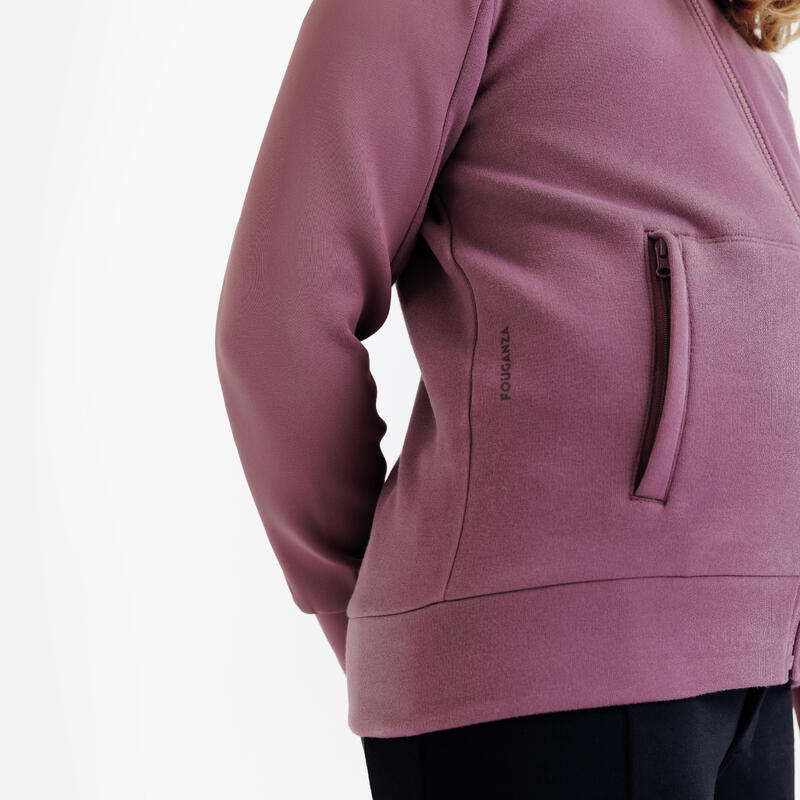 Çocuk Binici Sweatshirtü - Mor - 500