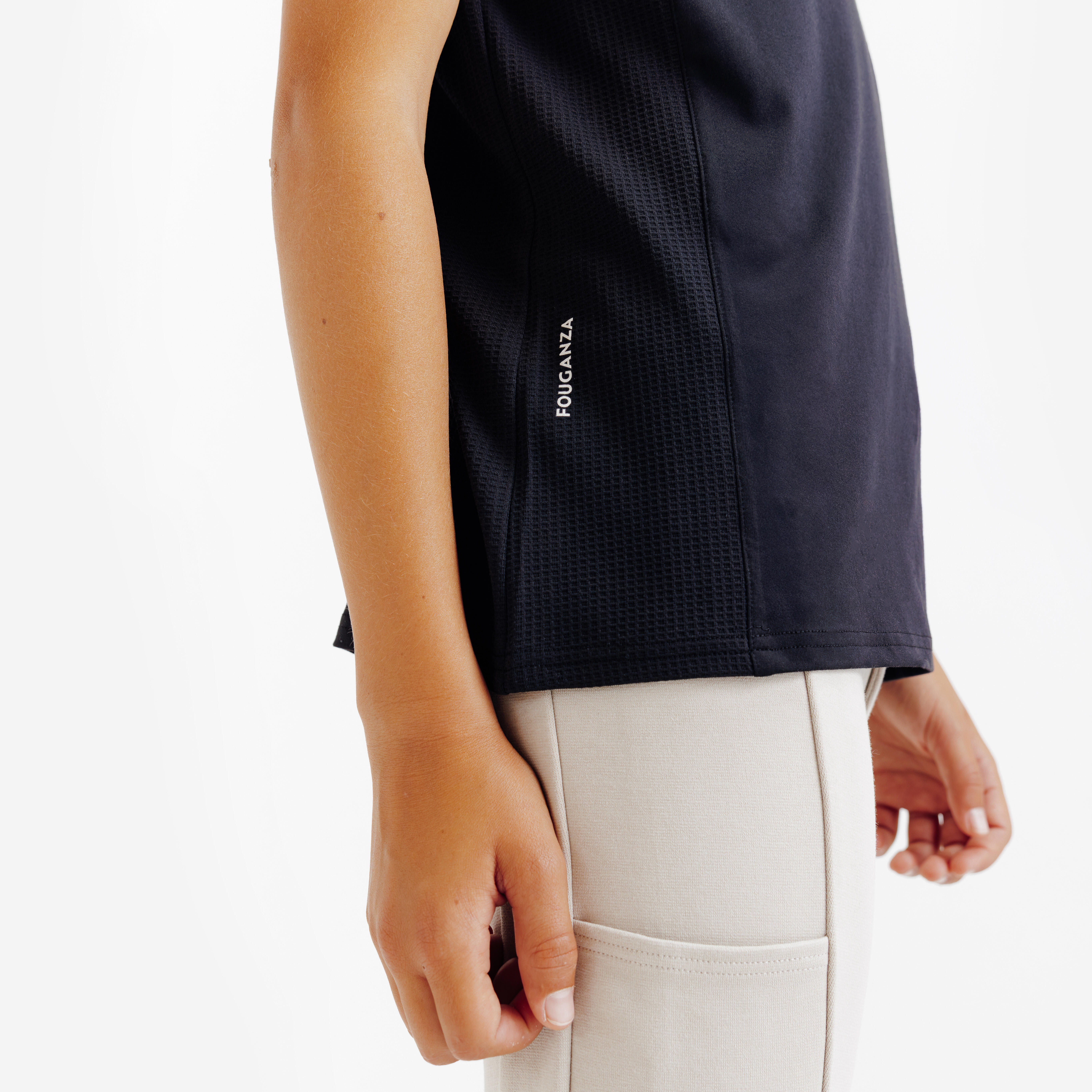 Polo d’équitation à manches courtes enfant, Club - FOUGANZA