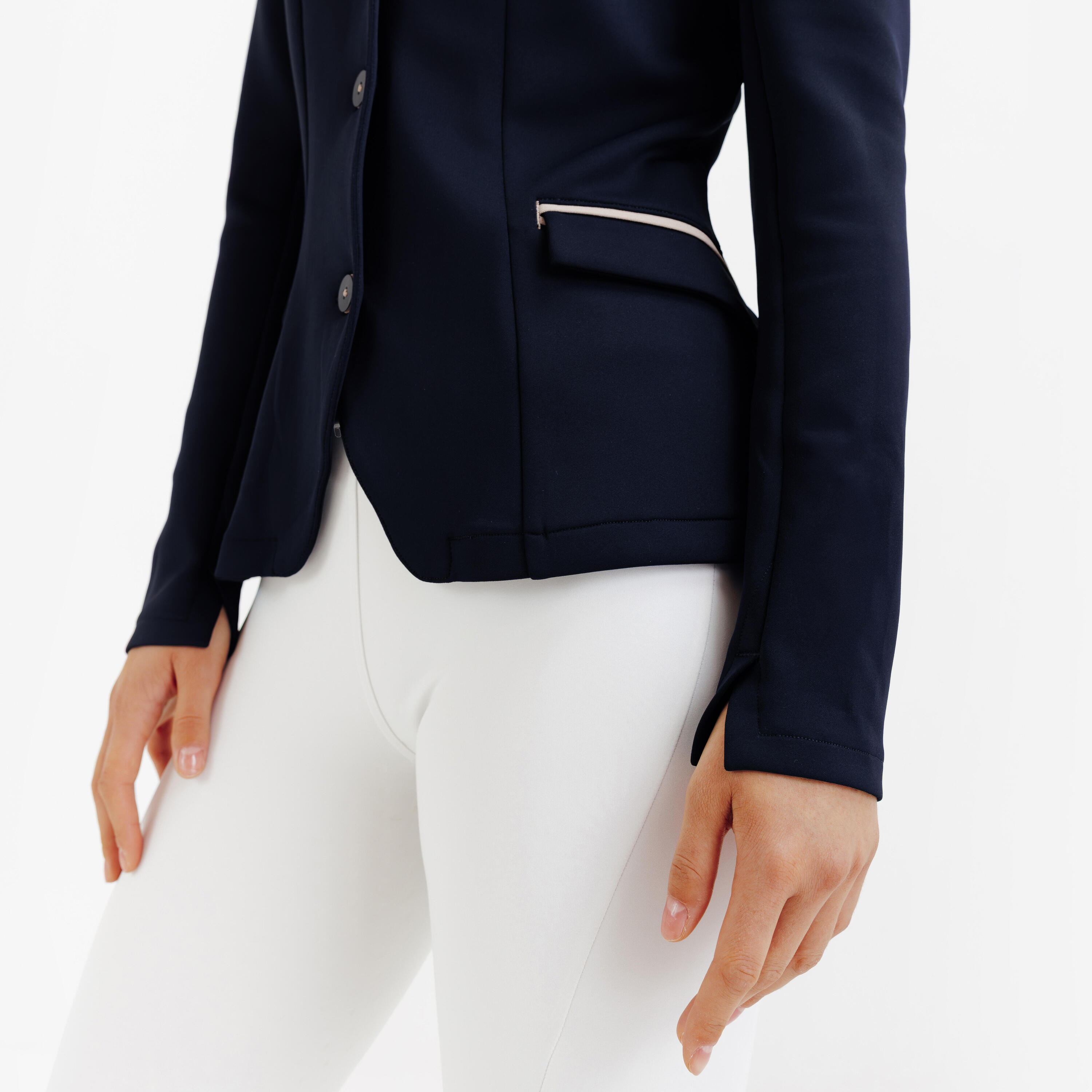 Veste de concours équitation femme - bleu 6/8
