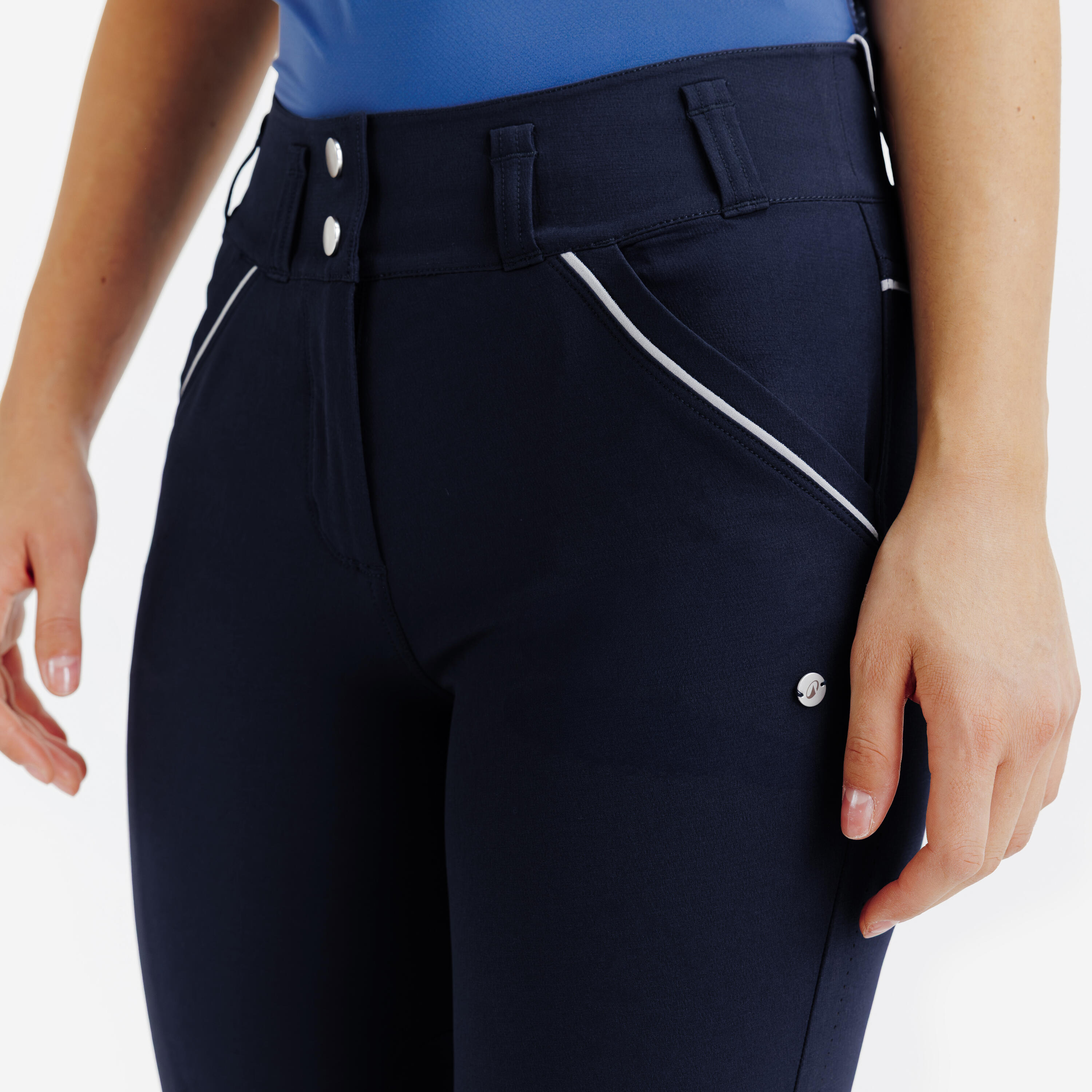 Pantalon d’équitation ultraléger femme, 500 4/6