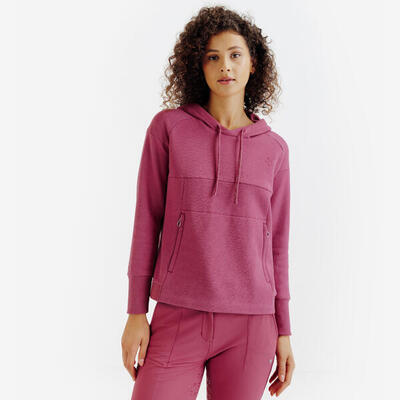 Felpa cappuccio equitazione donna verde