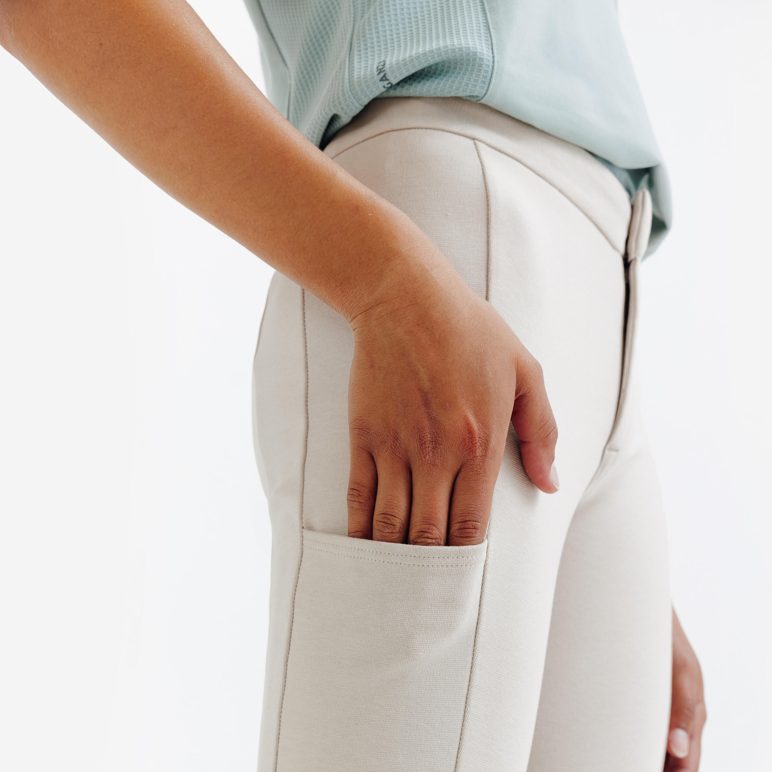 Kids’ Full Grip Mesh Horse Riding Jodhpurs, Club  4/10
