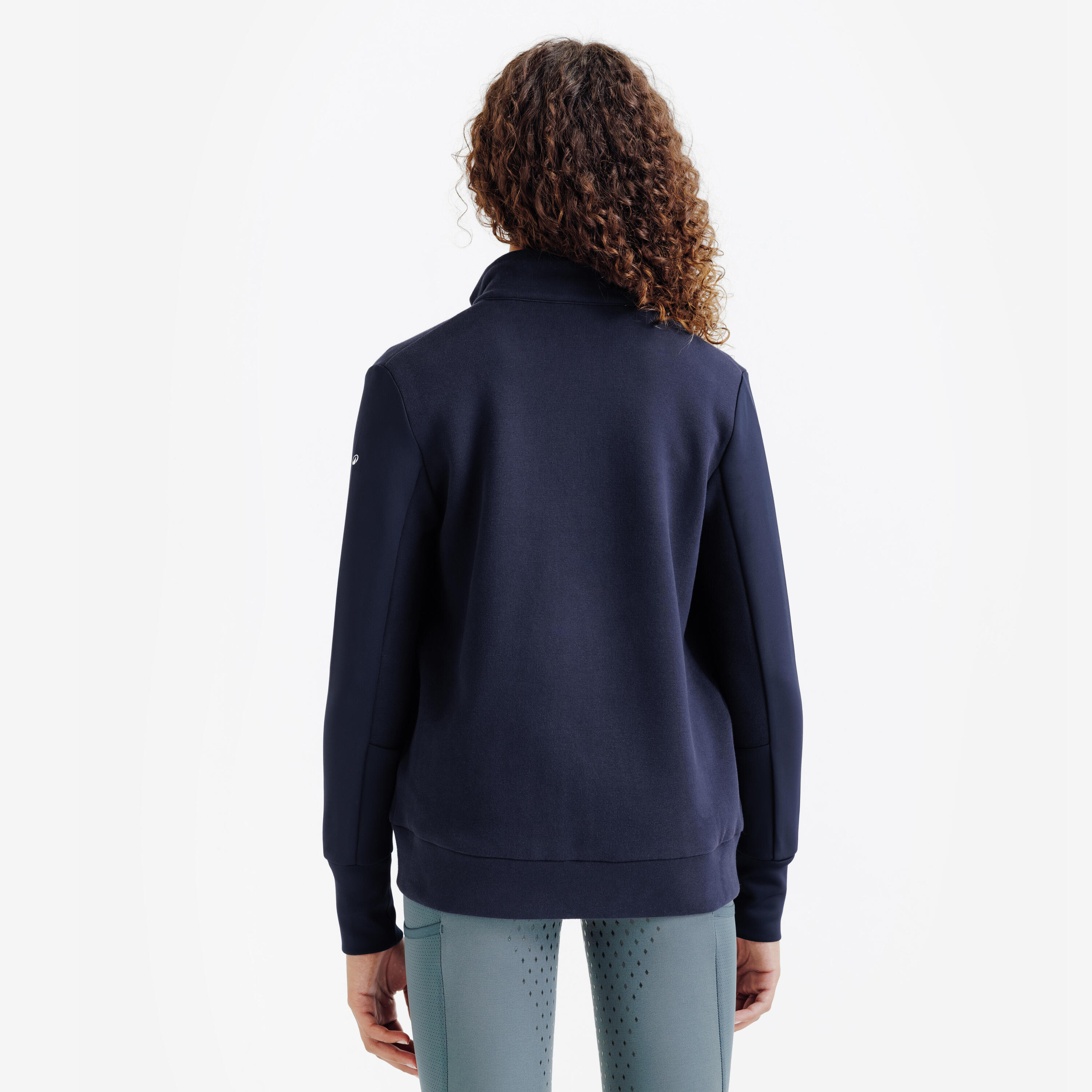 Chandail zippé d'équitation enfant - 500 5/8