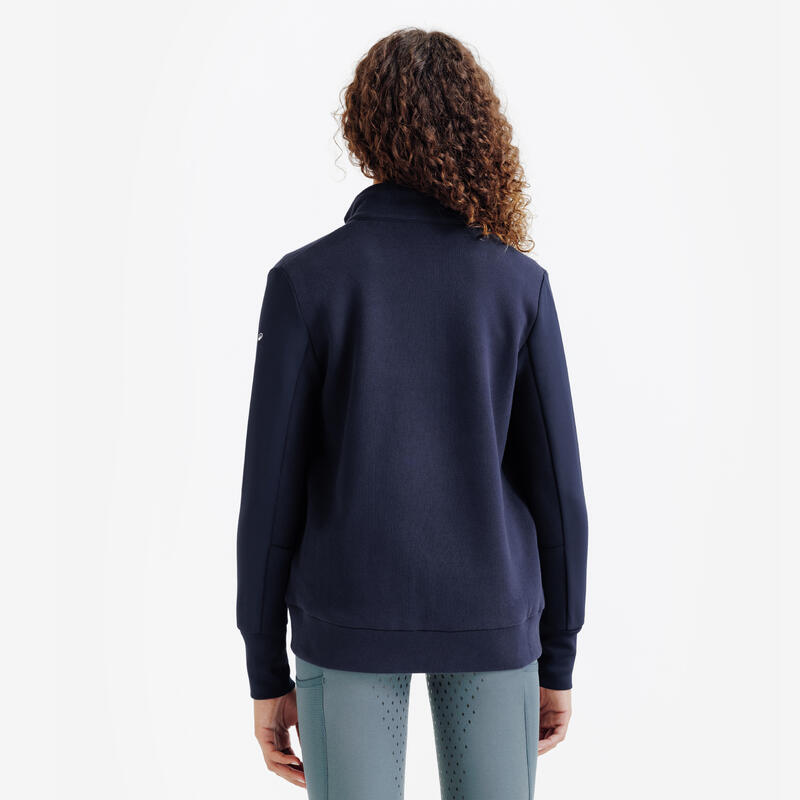 Çocuk Binici Sweatshirtü - Lacivert - 500