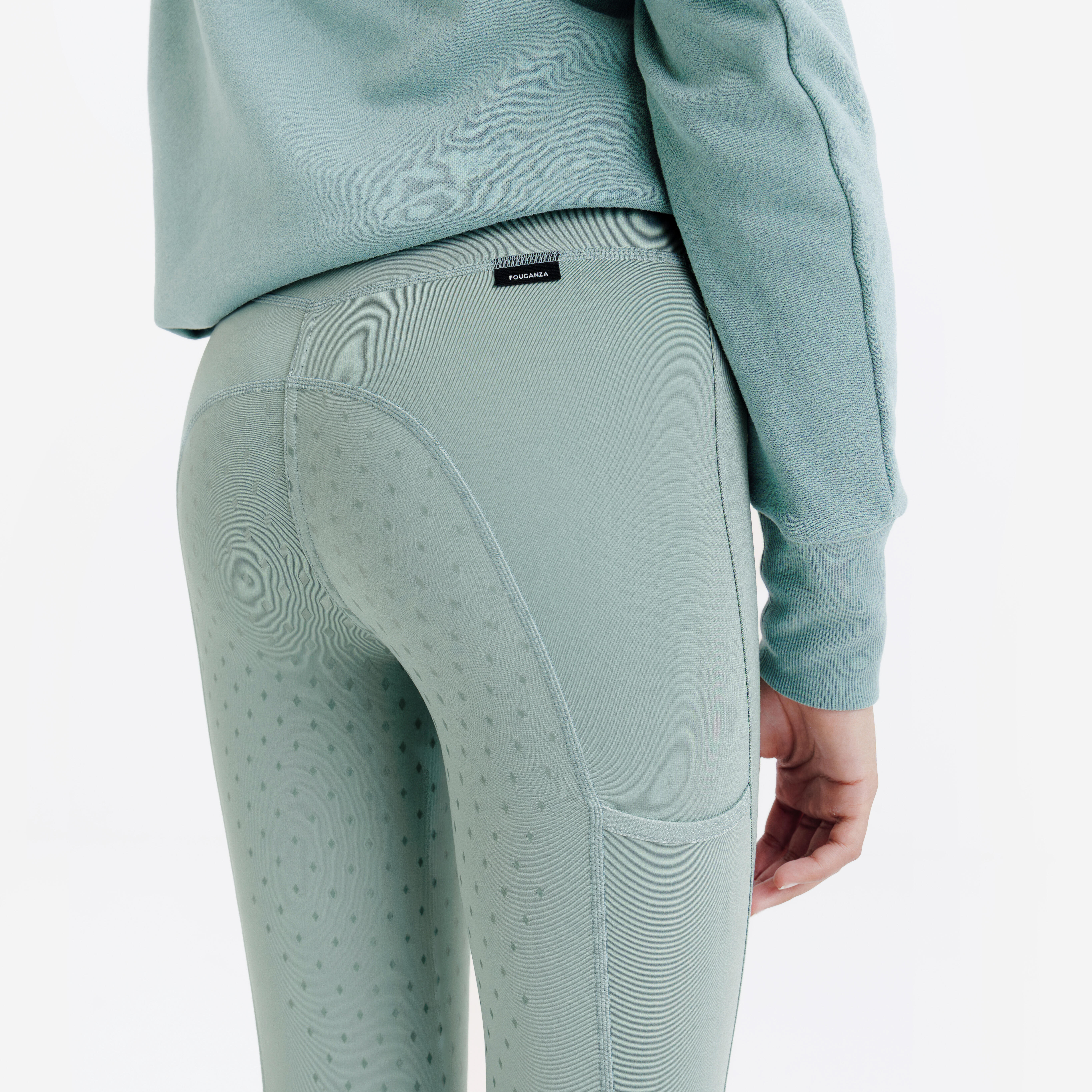 Legging d’équitation adhérent enfant, 500 - FOUGANZA