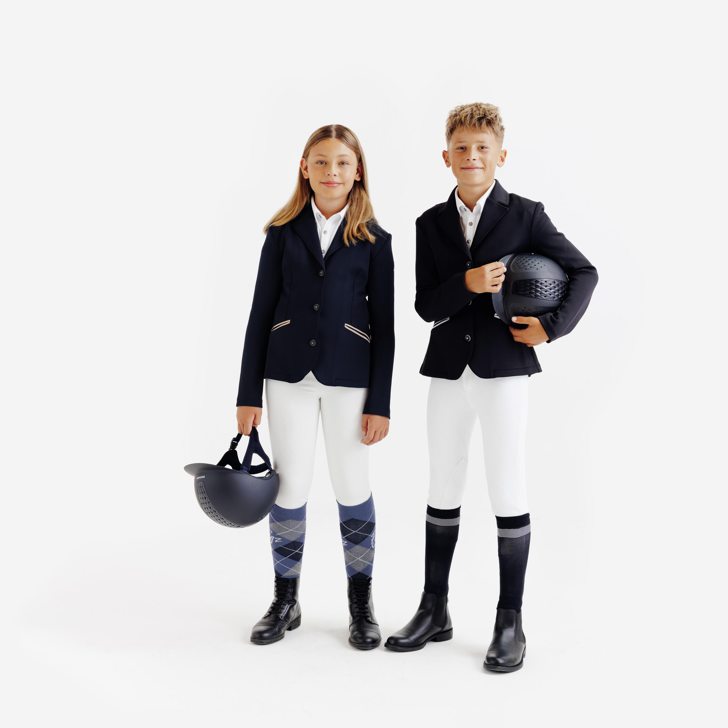 Chaqueta Competición Equitación 500 Niños Negro 9/9