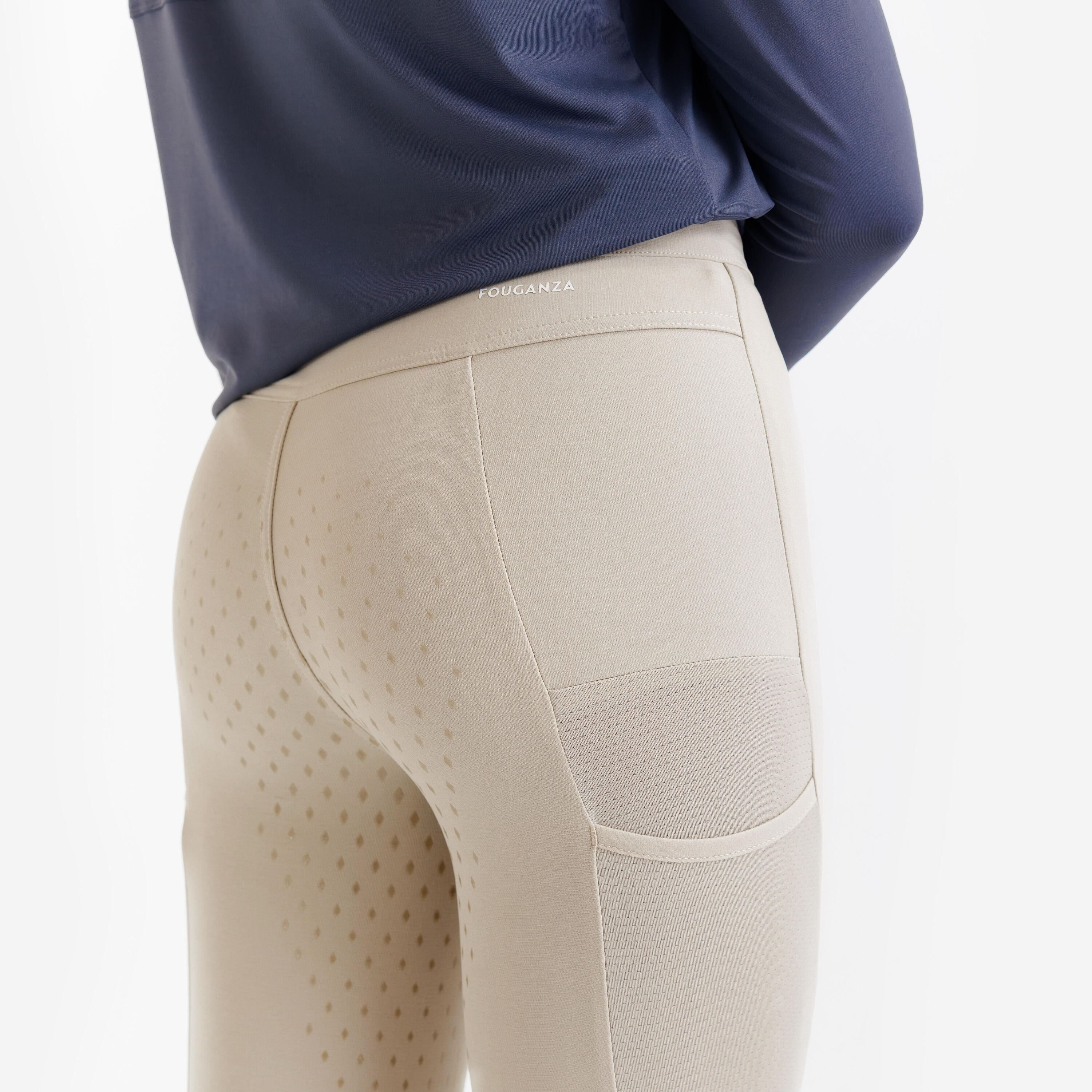 Pantalon d’équitation léger enfant, 500 5/7