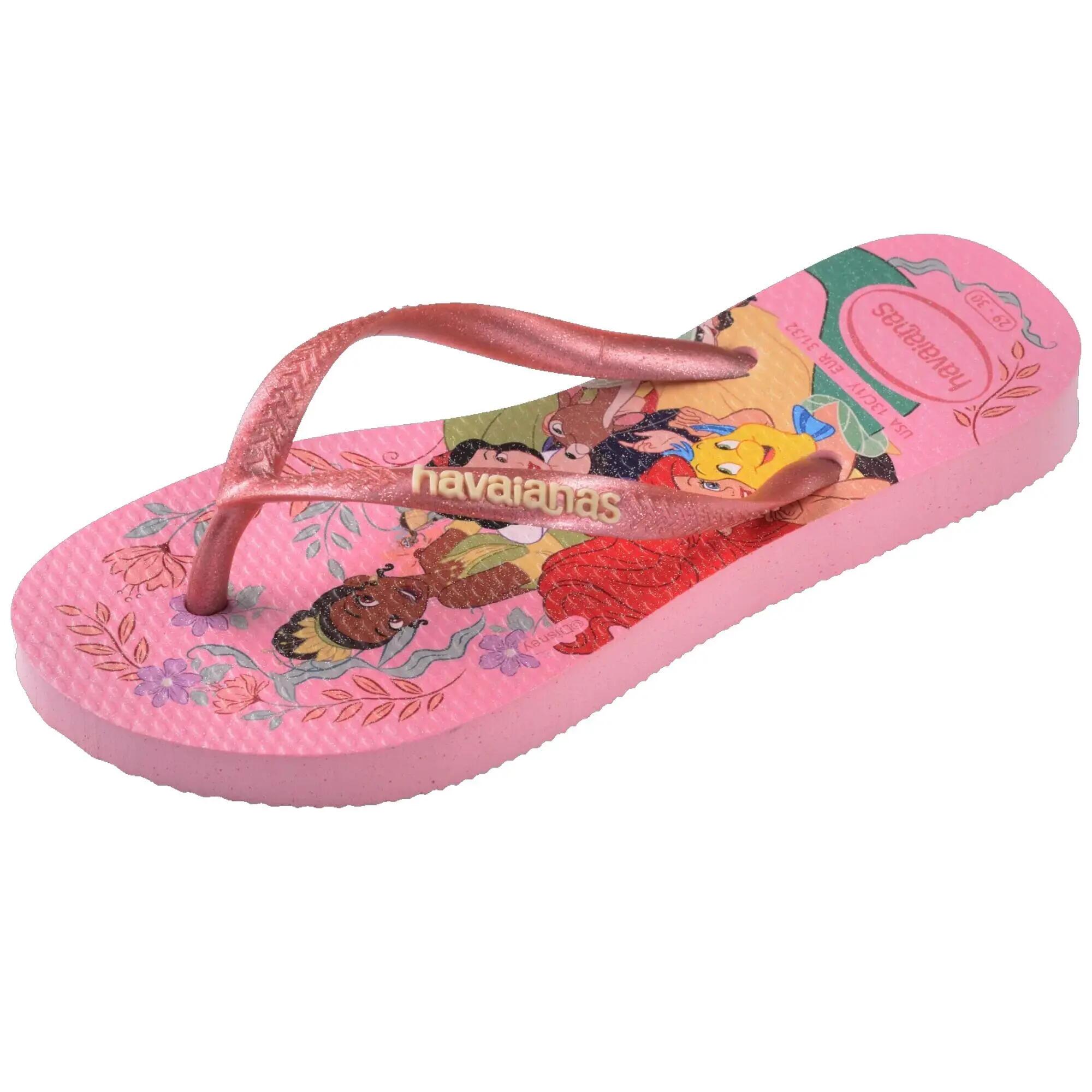 Chanclas para Niñas Havaianas Princesas - Rosado 6/6