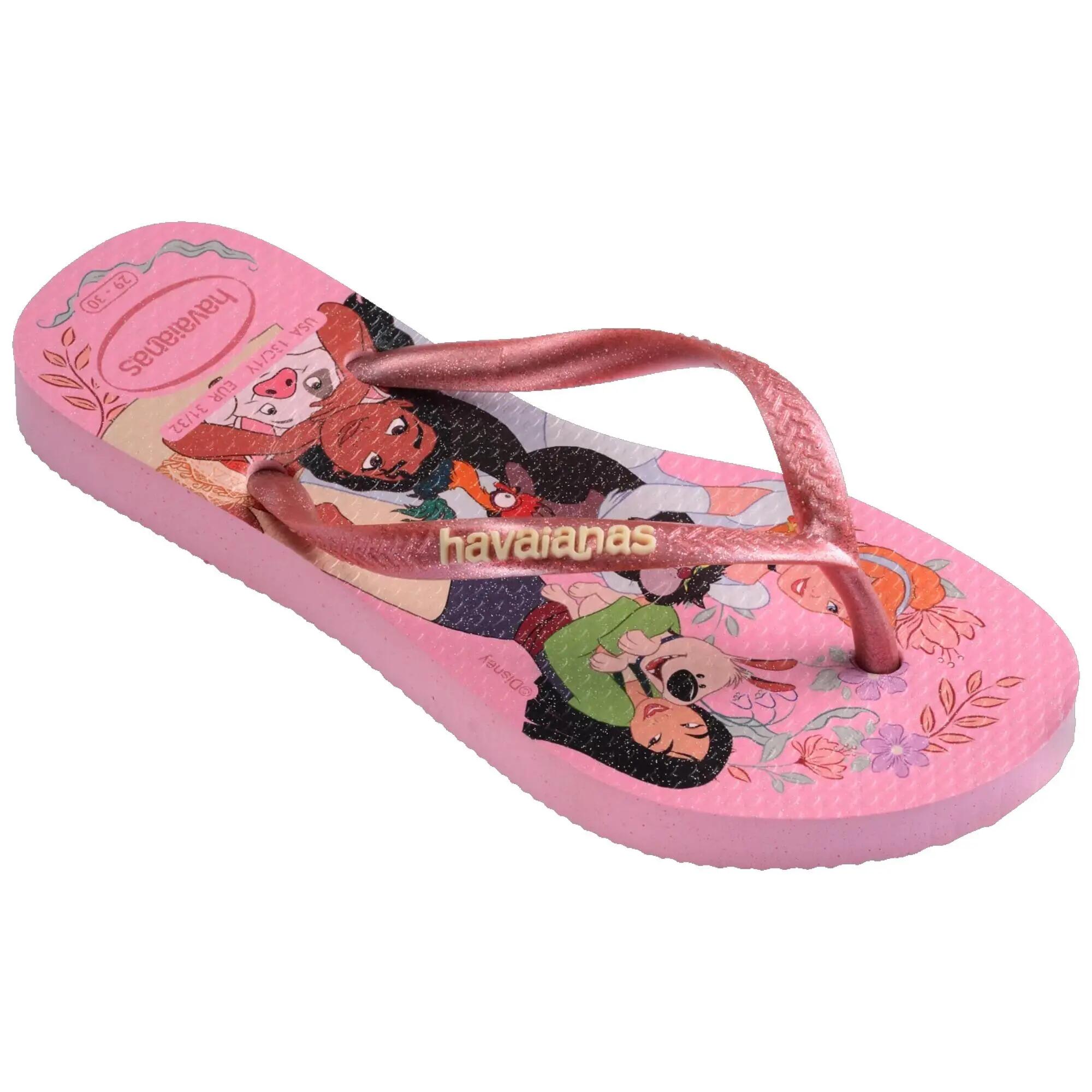 Chanclas para Niñas Havaianas Princesas - Rosado 2/6