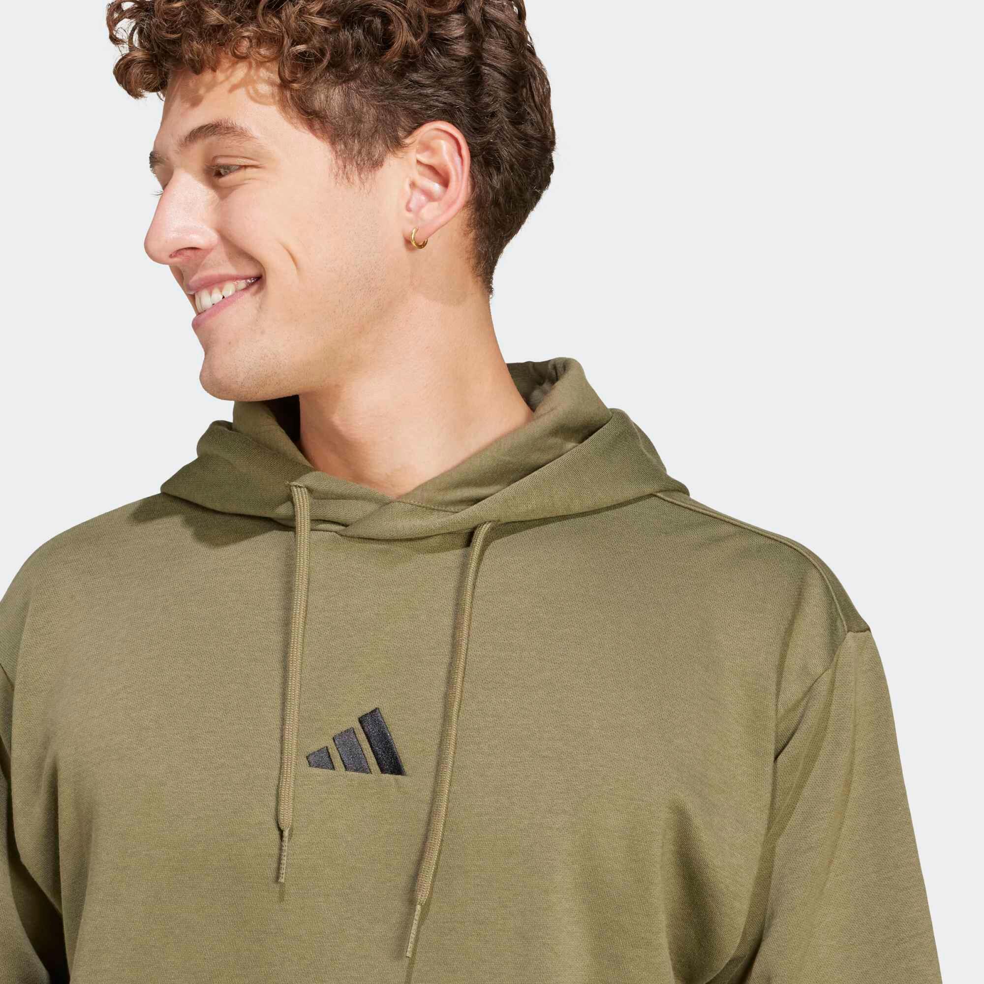 SWEATSHIRT COM CAPUZ ALGODÃO HOMEM, OLIVE 5/5