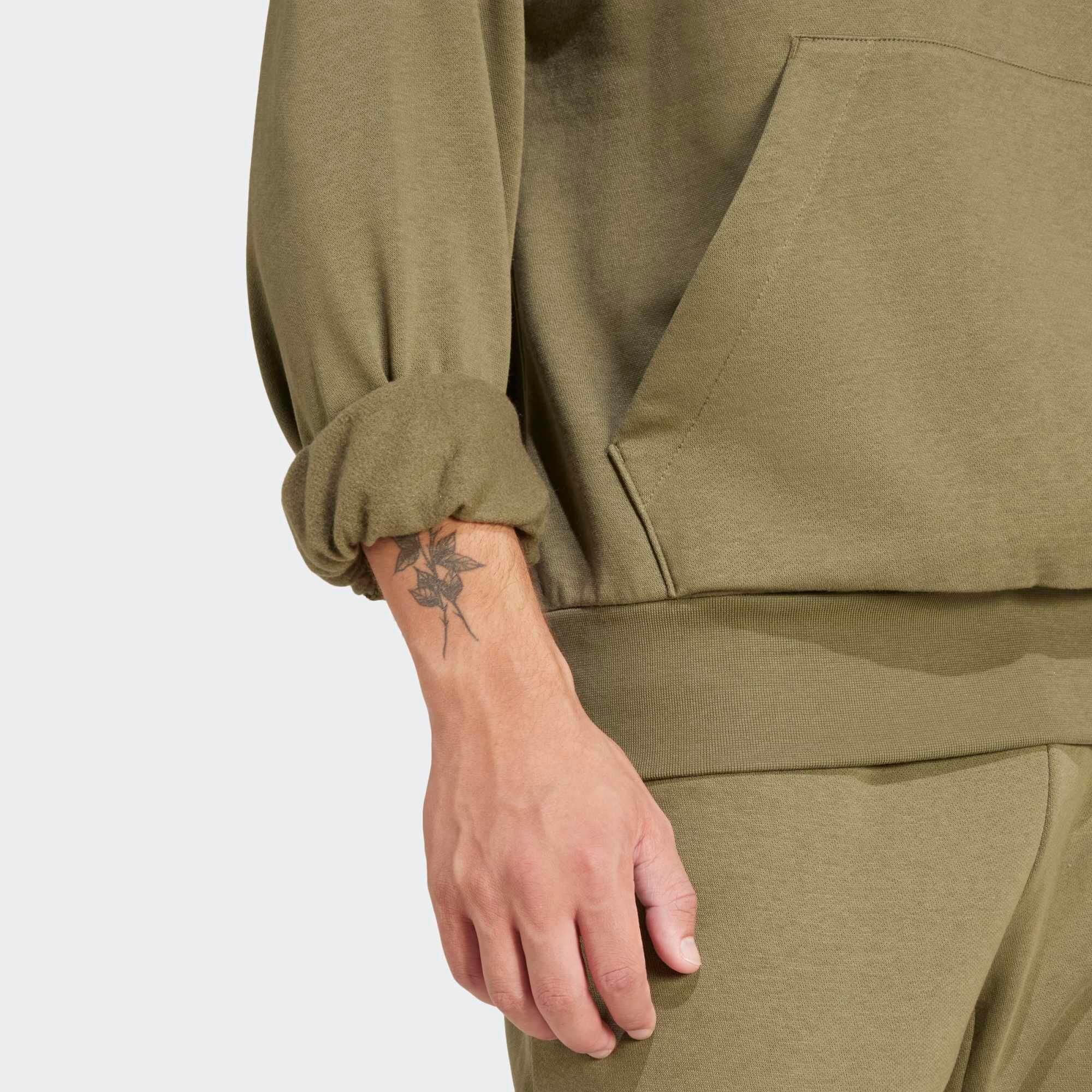 SWEATSHIRT COM CAPUZ ALGODÃO HOMEM, OLIVE 3/5